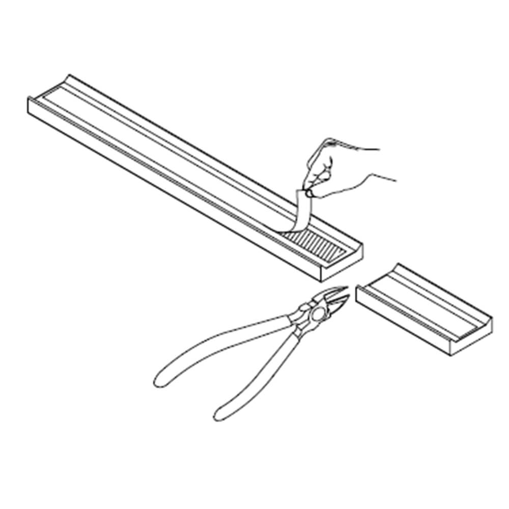 Crosswater Gallery 8 Glass Bottom Seal (1400mm)