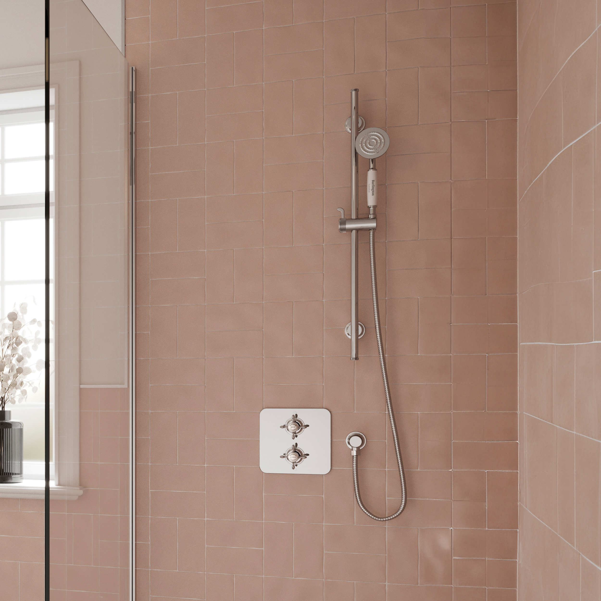 Burlington Guild Concealed Thermostatic Shower Valve & Slide Rail Kit
