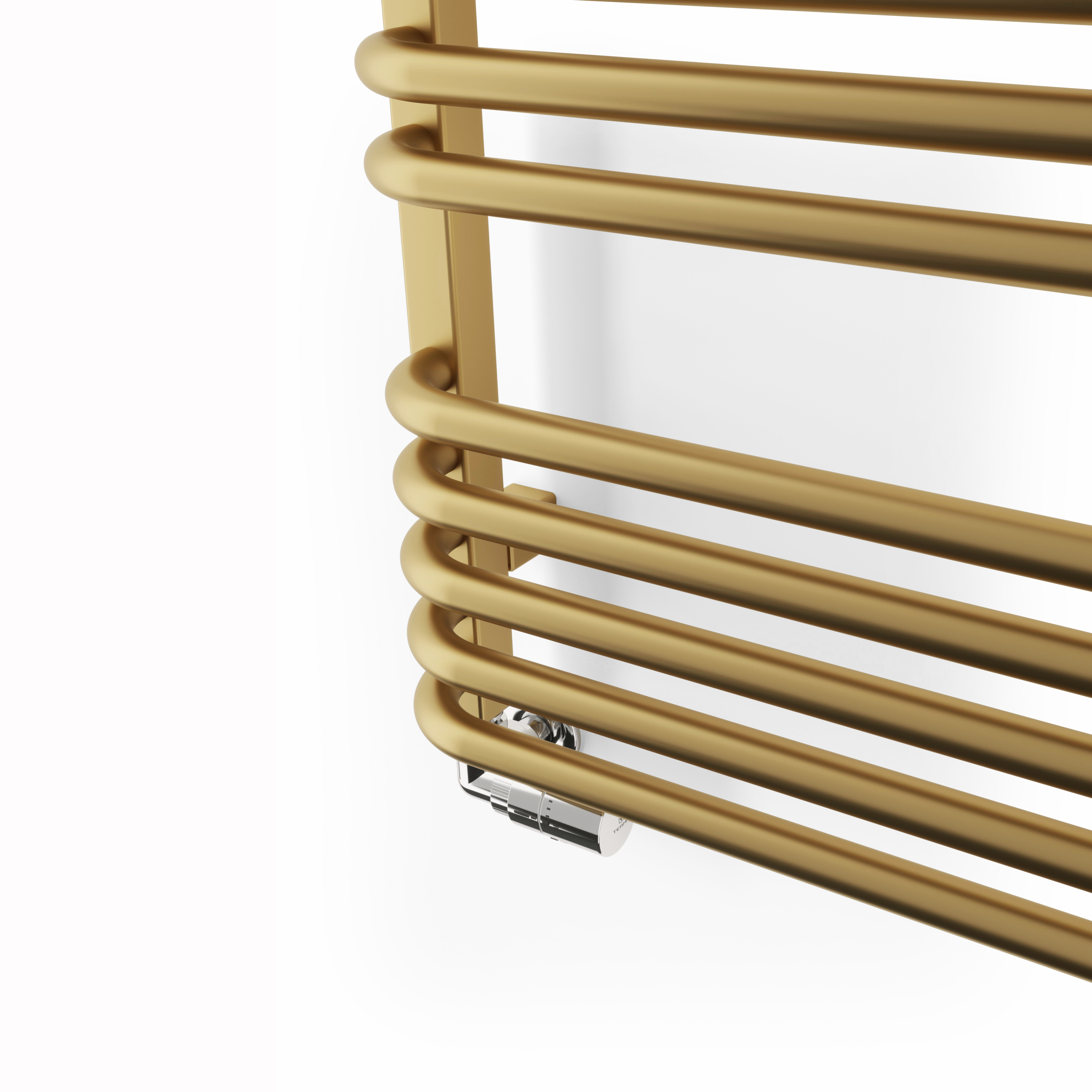 Terma Alex Ladder Heated Towel Rail - Brushed Brass - 1140 x 500mm
