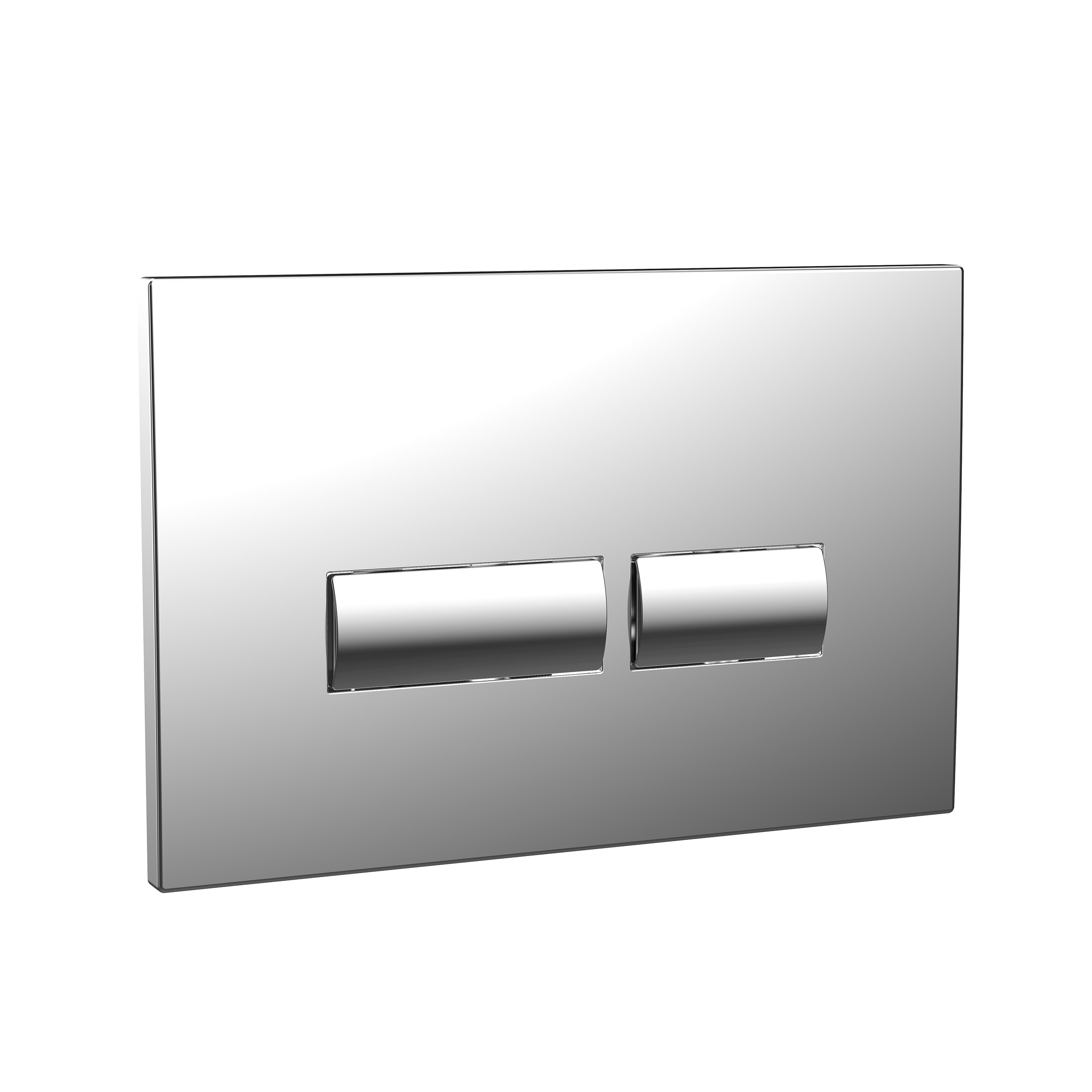 Dual Flush Plate with Angular Buttons