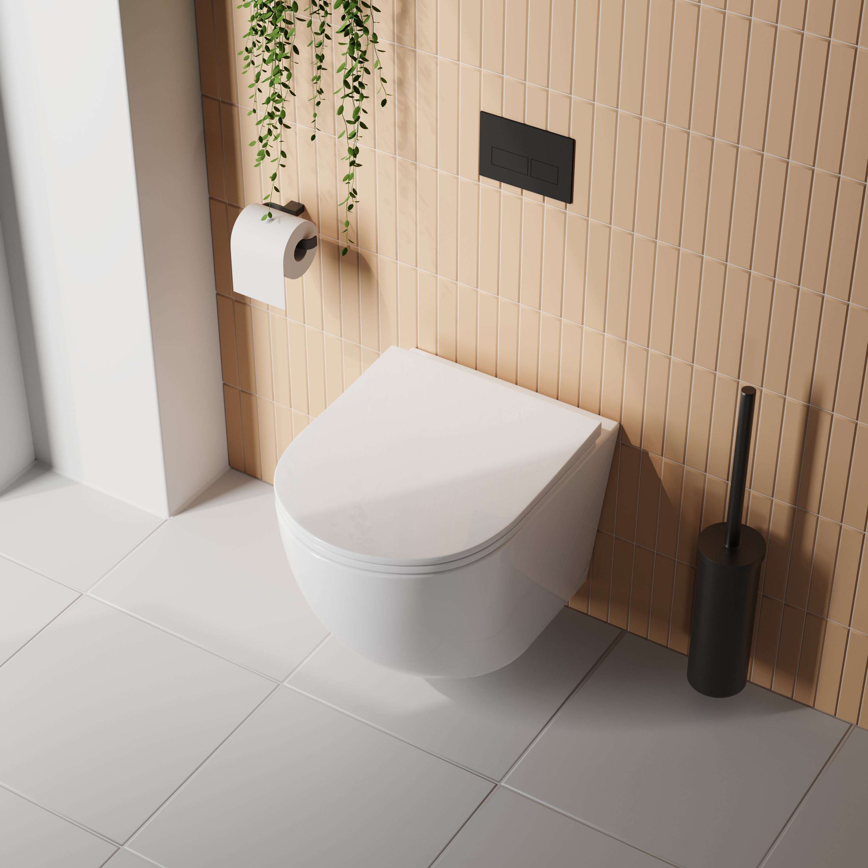 Harbour Acclaim Rimless Wall Hung Toilet & Soft Close Seat