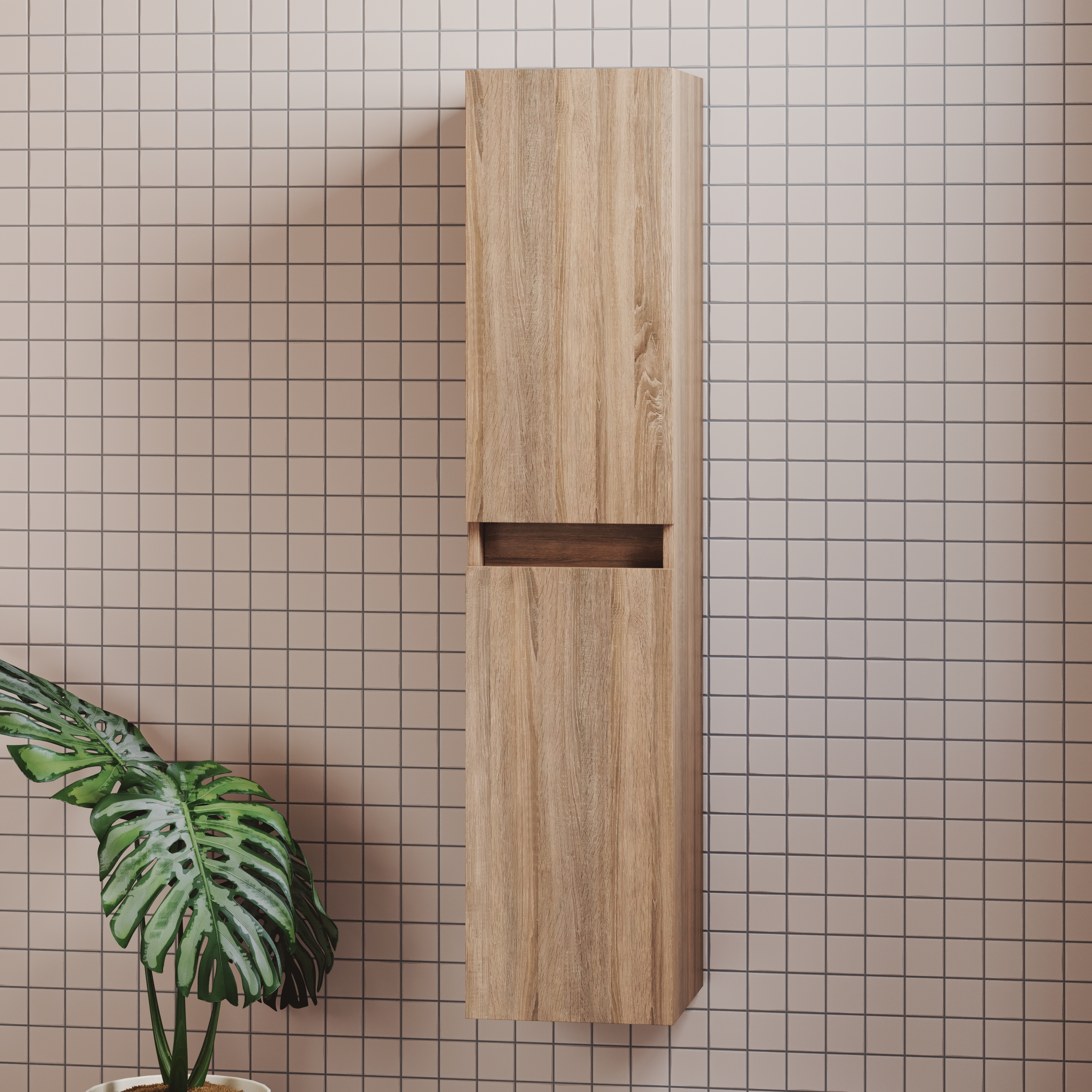 Isla/Freddie 1200mm Wall Mounted Tall Storage Cabinet