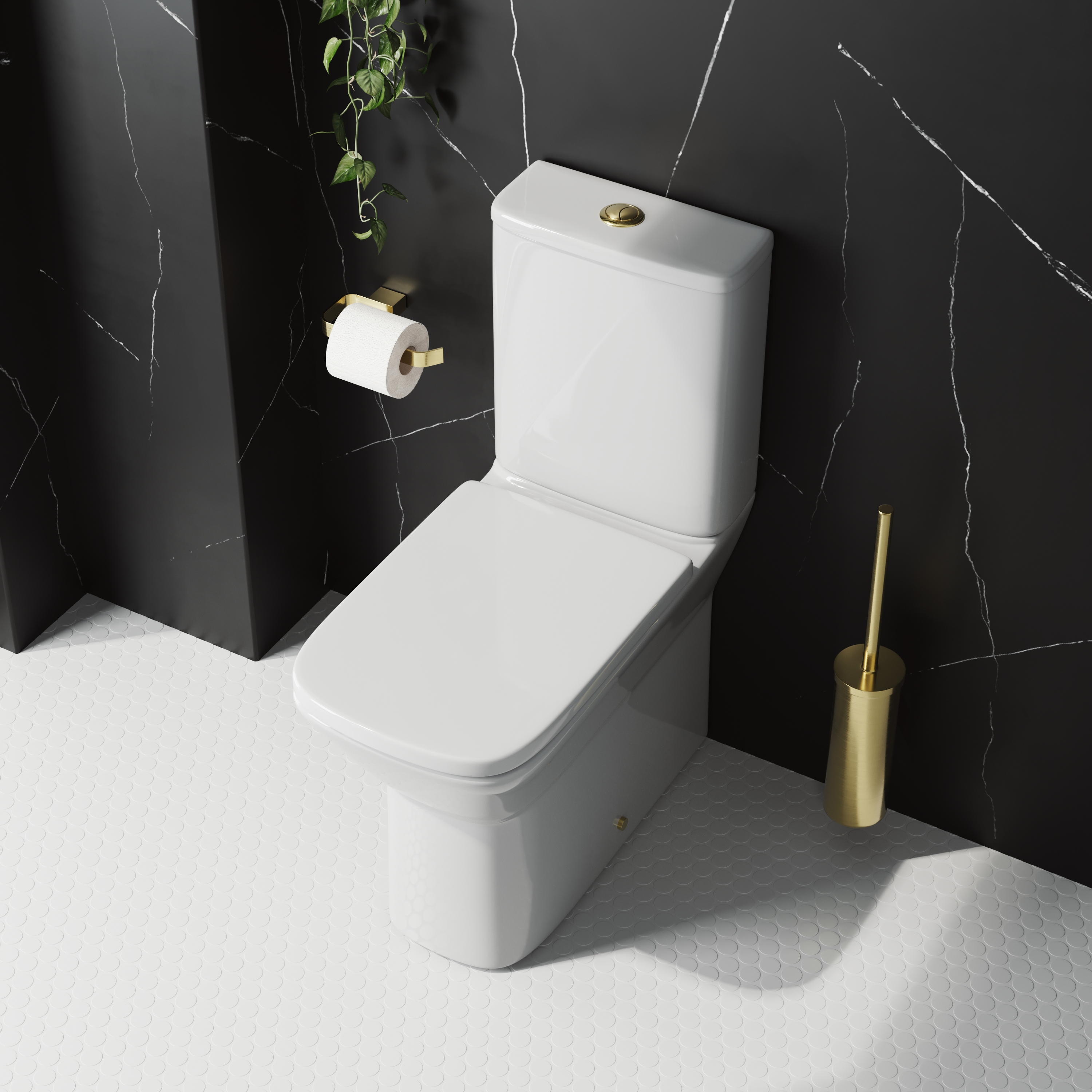 Harbour Alchemy Rimless Back to Wall Comfort Height Toilet & Soft Close Seat