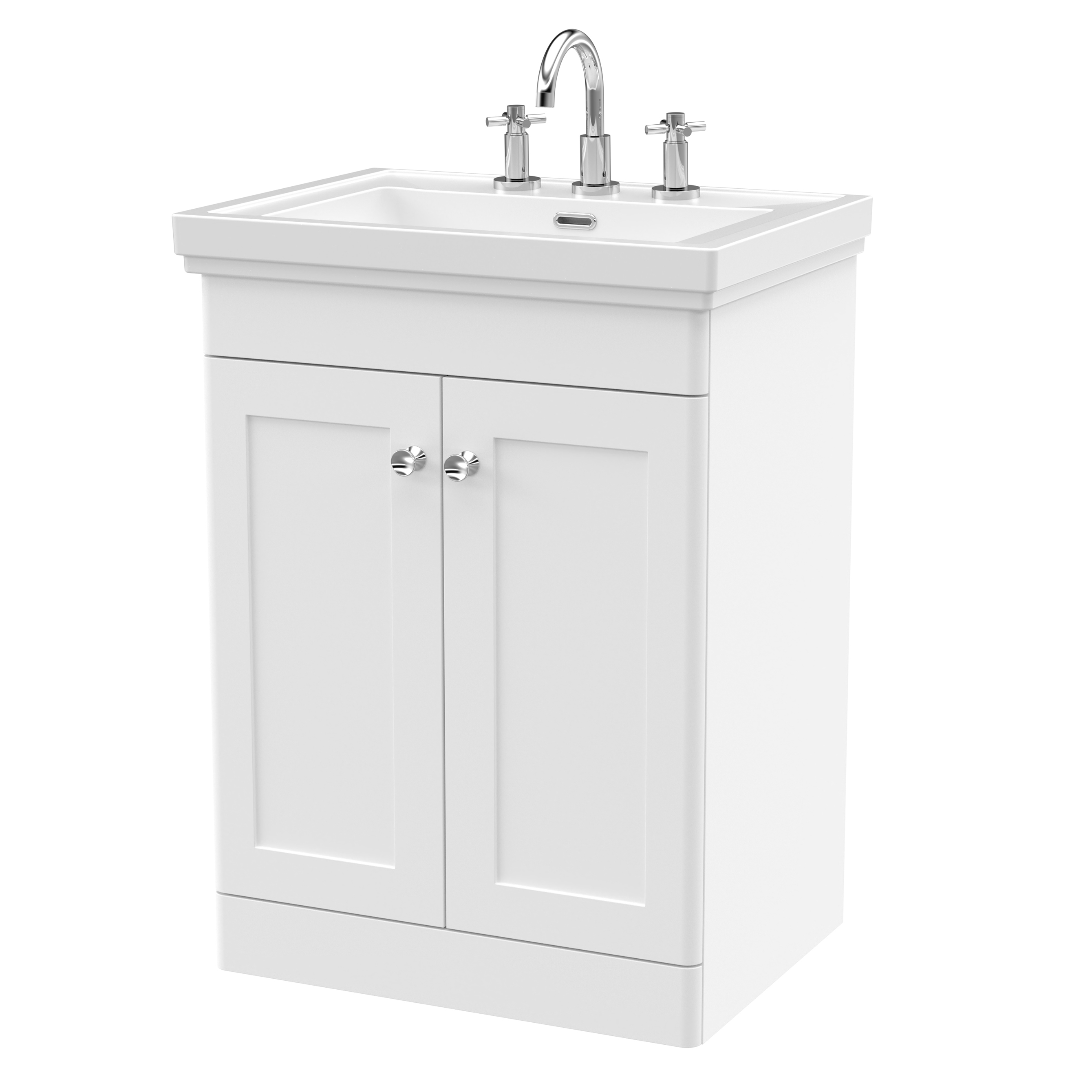 Butler & Rose Ophelia 600mm Floorstanding 2 Door Vanity Unit & Basin