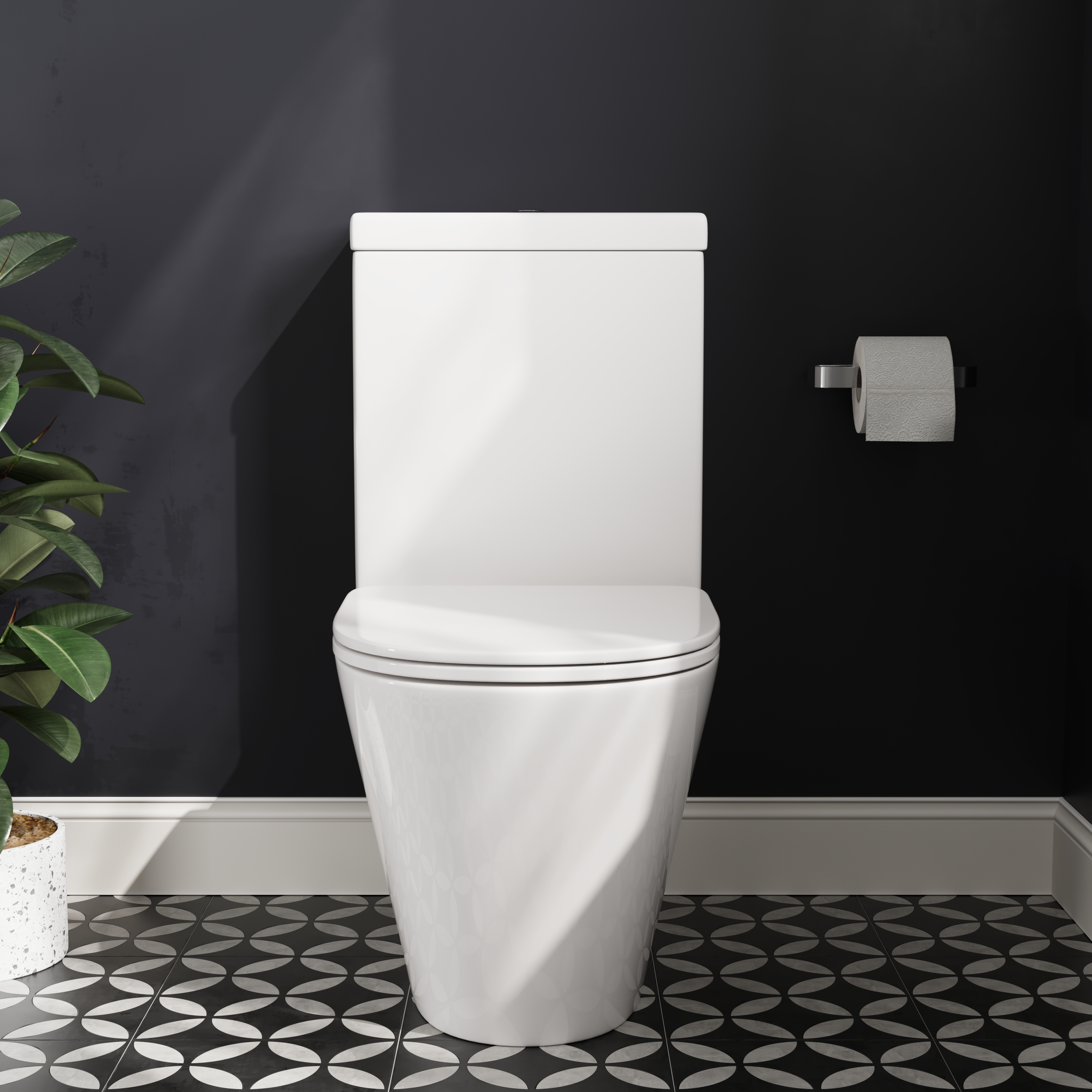 Harbour Clarity Close Coupled Rimless Toilet & Soft Close Seat