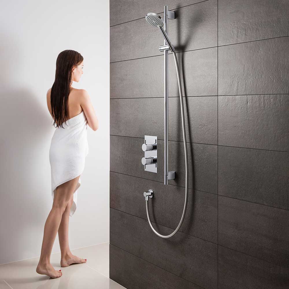 Crosswater Ethos Premium Slide Rail Shower Kit with 3 Mode Handset