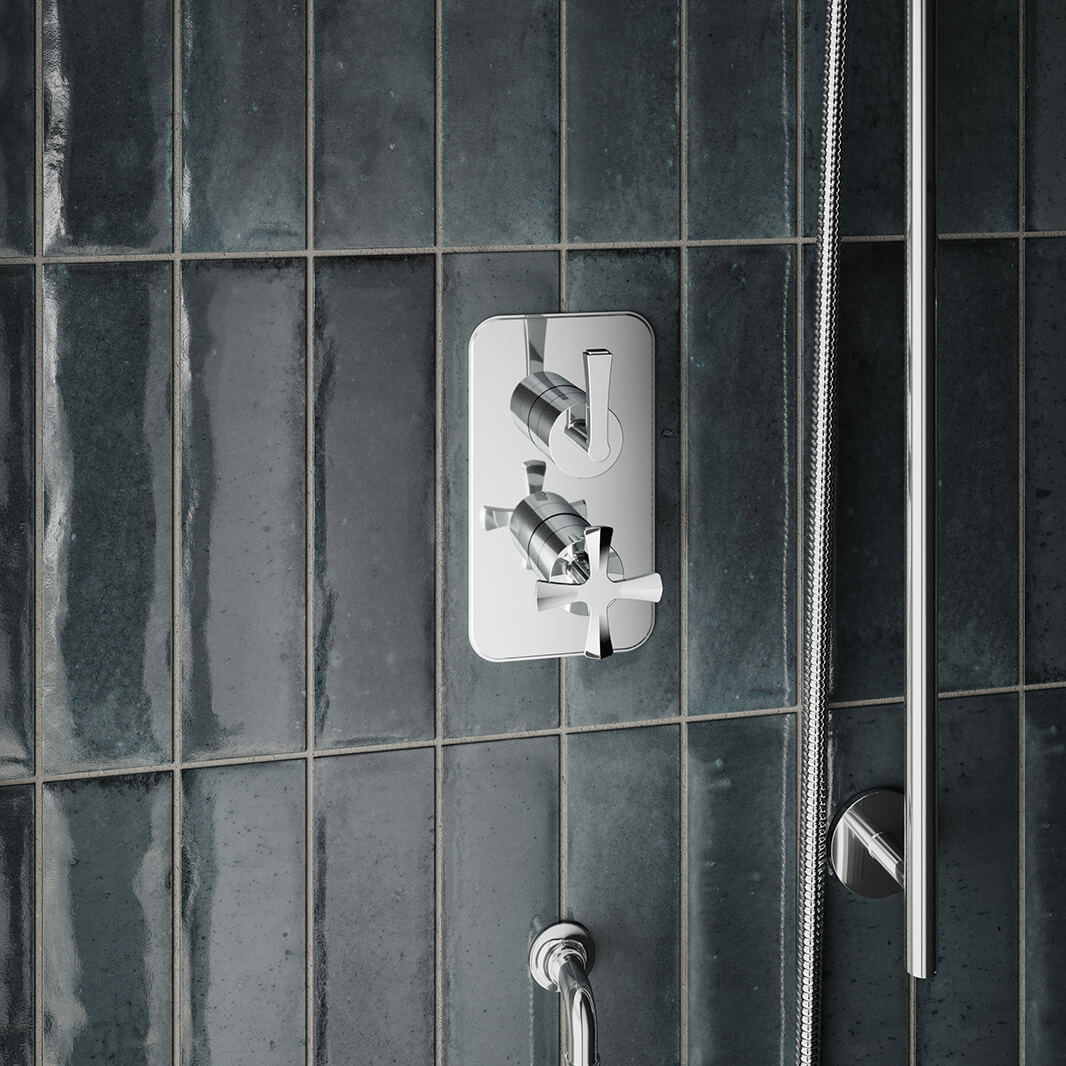 Burlington Riviera 2 Outlet Thermostatic Concealed Shower Valve