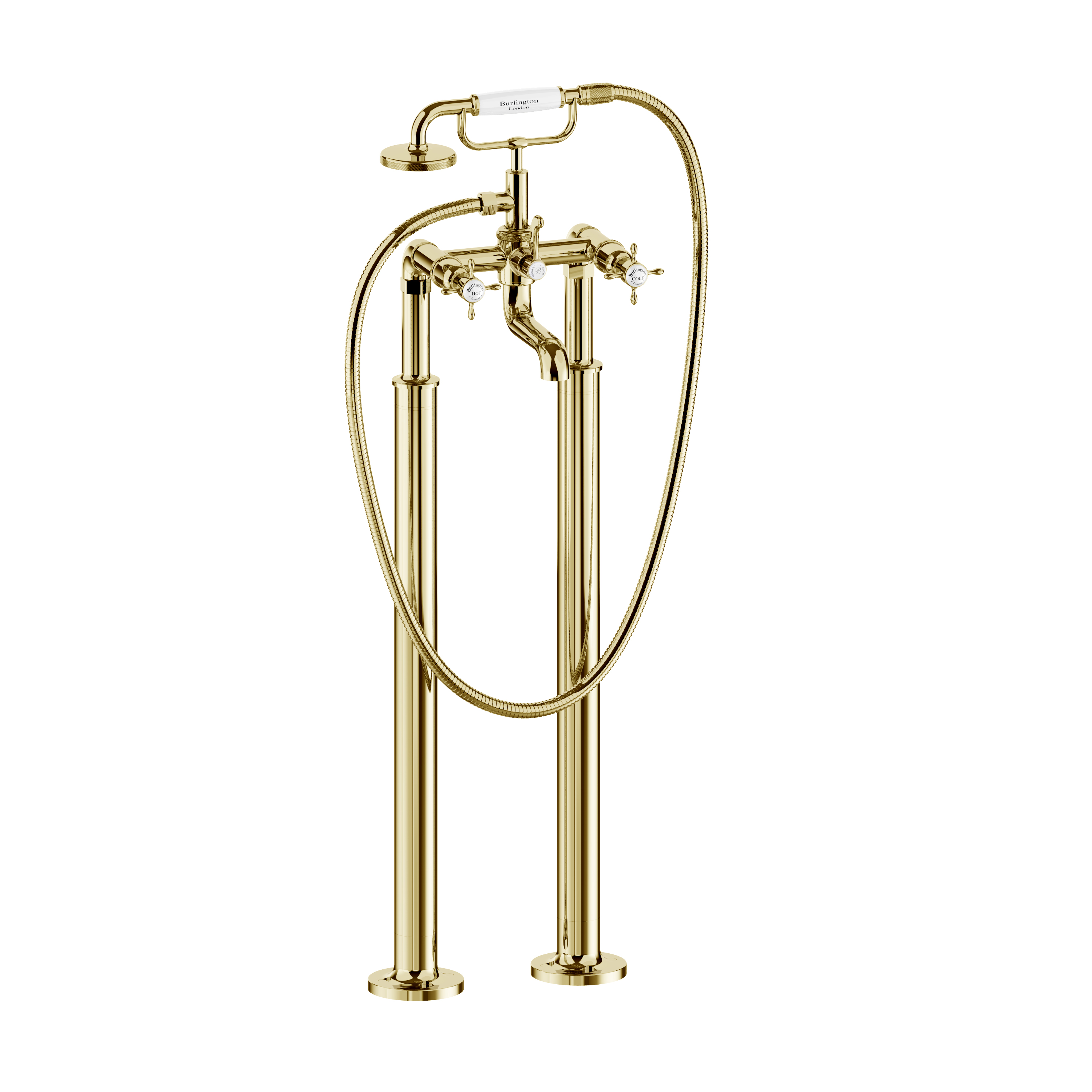 Burlington Guild Freestanding Bath Shower Mixer with Shower Kit