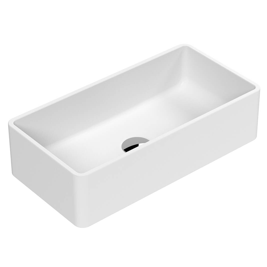 Harbour Rectangular Matt Finish Countertop Basin - 465 x 235mm