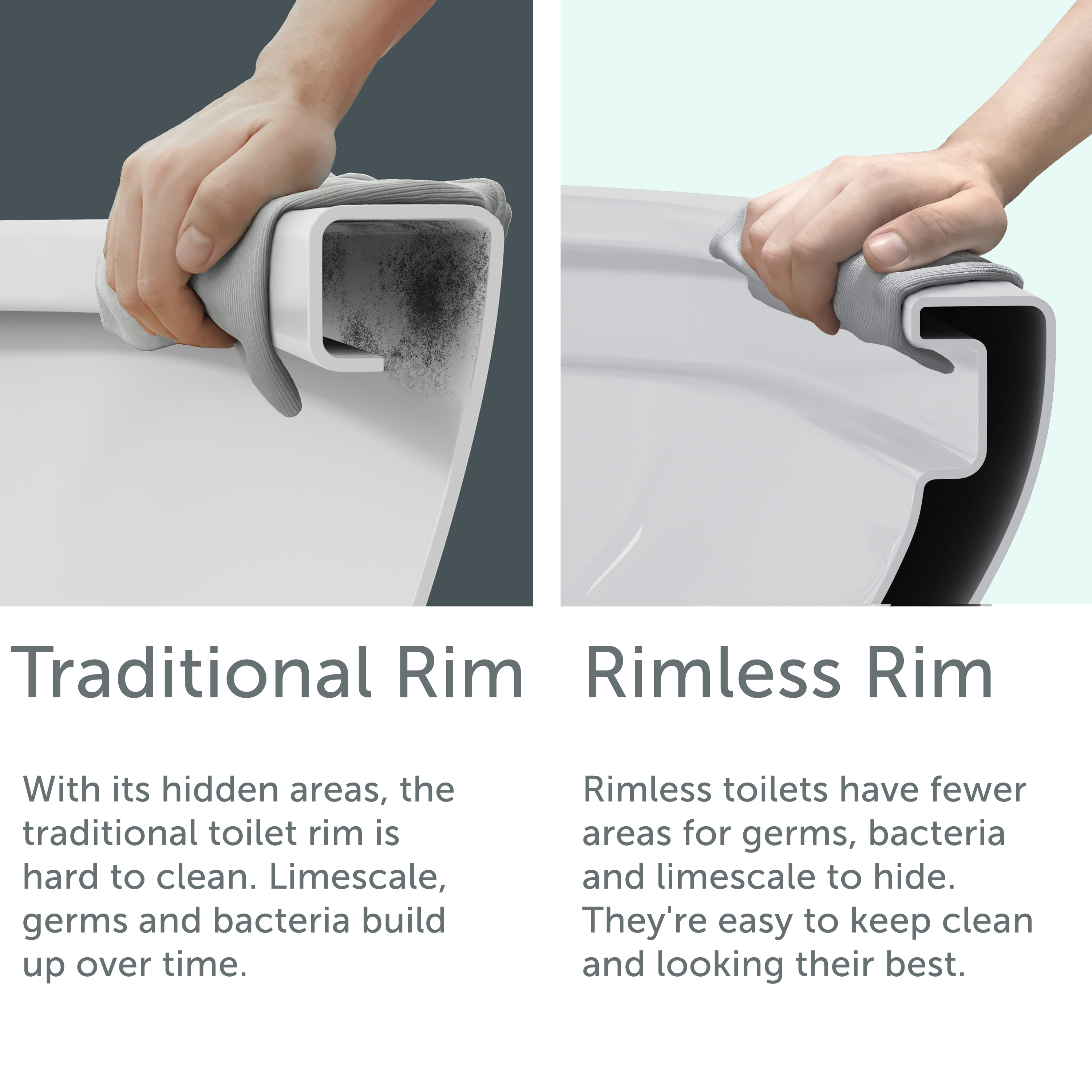 Anderson Rimless Back to Wall Toilet & Soft Close Seat