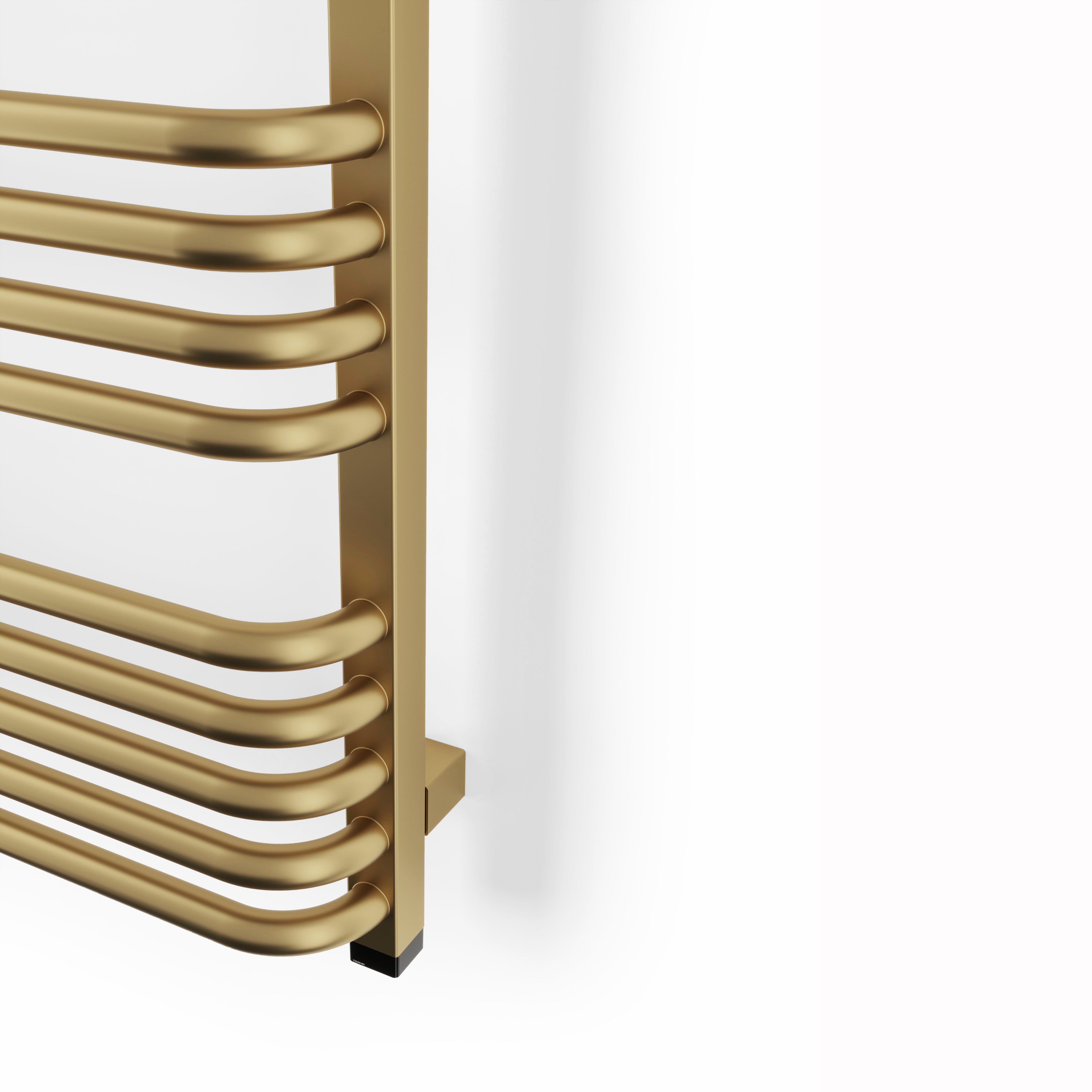 Terma Alex One Electric Heated Towel Rail with Heating Element - Brushed Brass - 1140 x 500mm