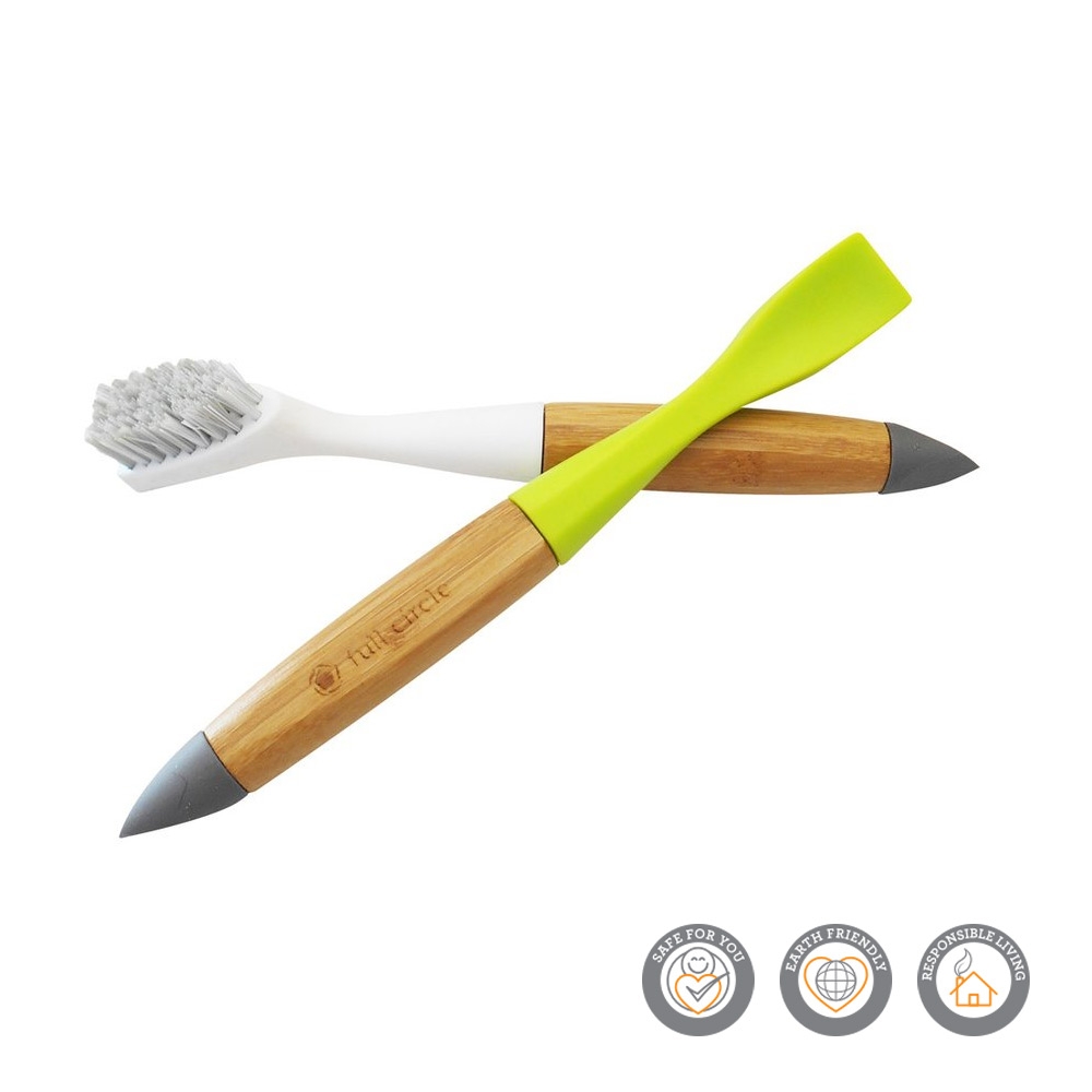 Full Circle Micro Manager Detail Brush & Crevice Tool - White