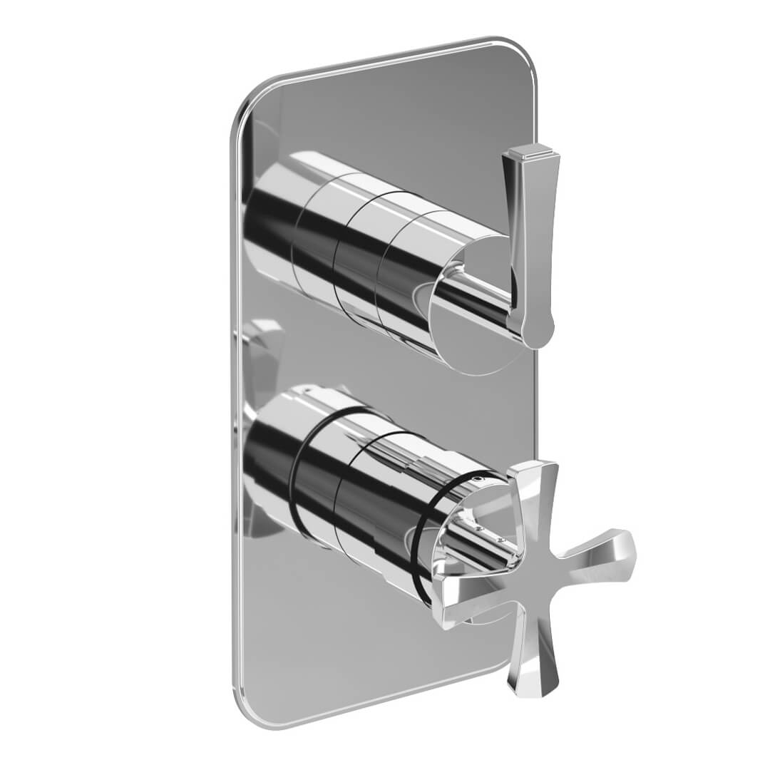 Burlington Riviera 2 Outlet Thermostatic Concealed Shower Valve