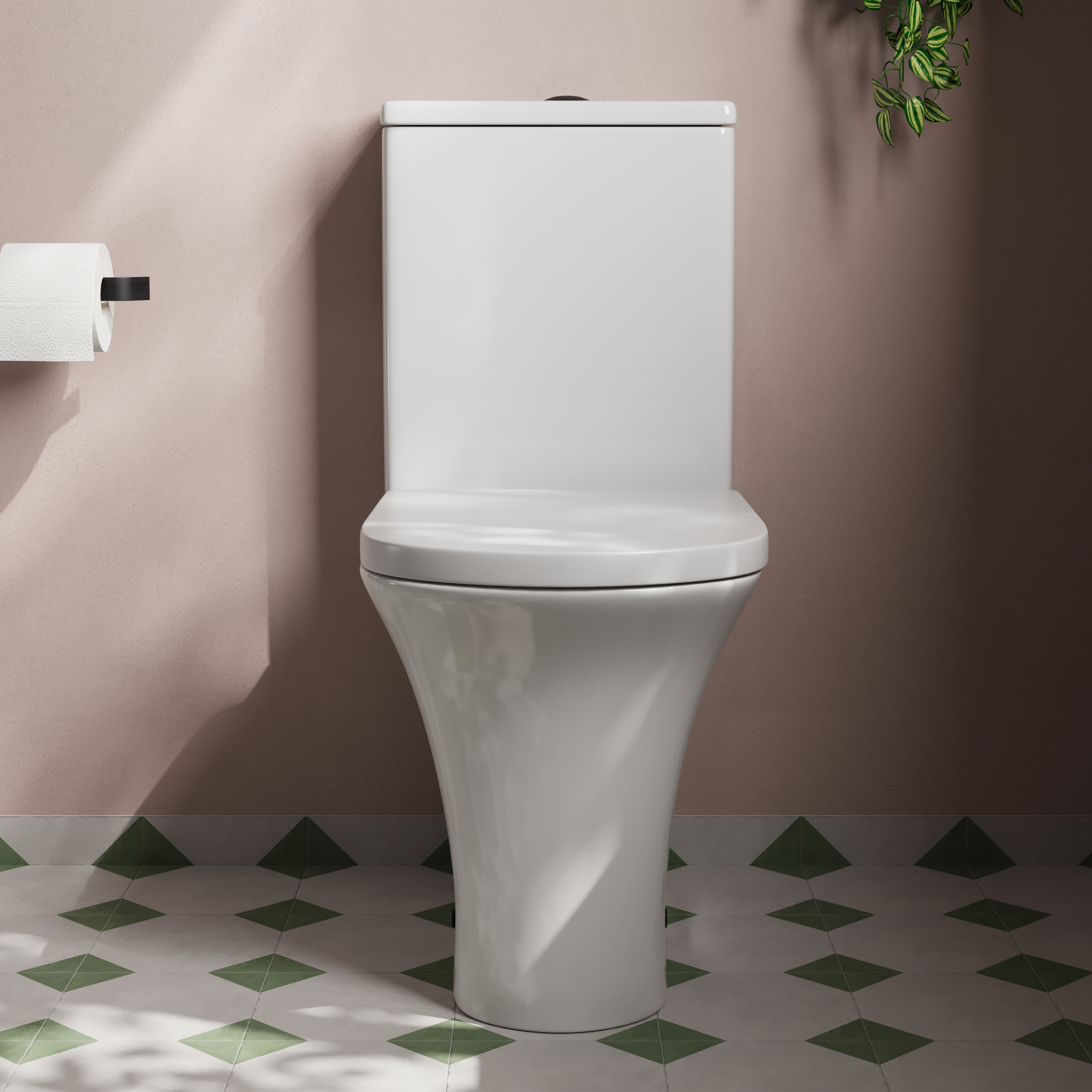 Lydia Rimless Close Coupled Toilet & Soft Close Seat