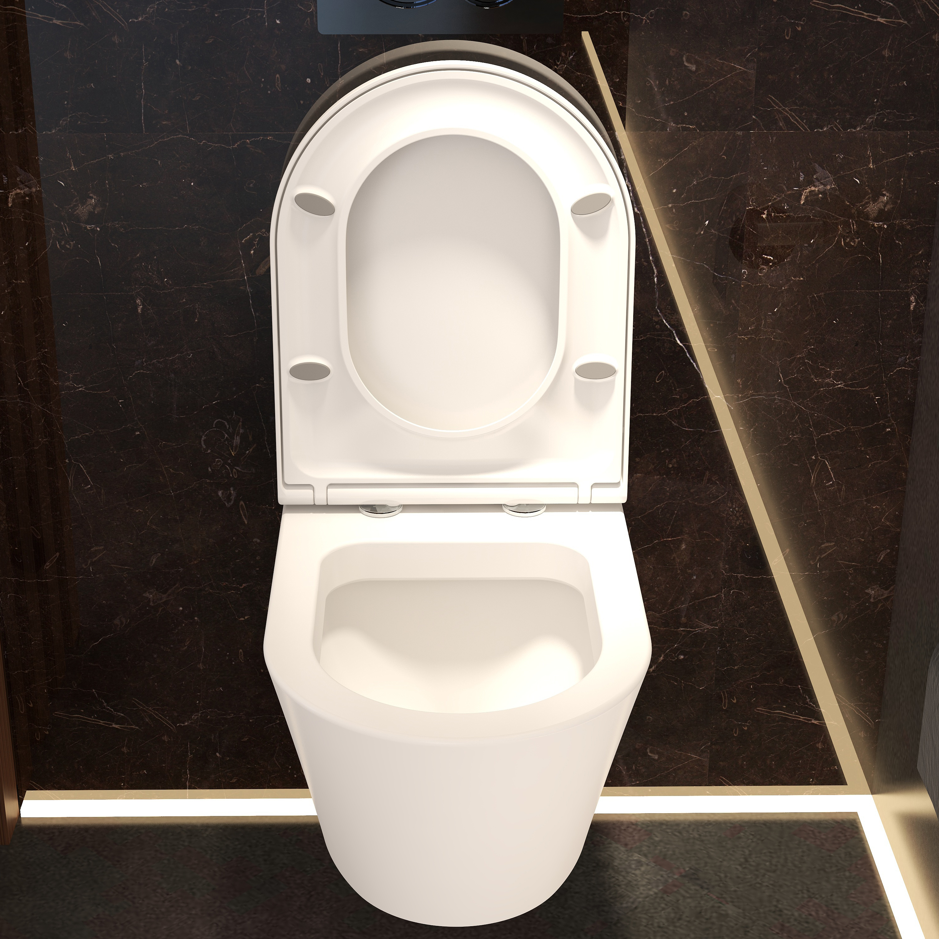 Imex Arco Rimless Wall Hung WC & Duraplast Soft Close Seat