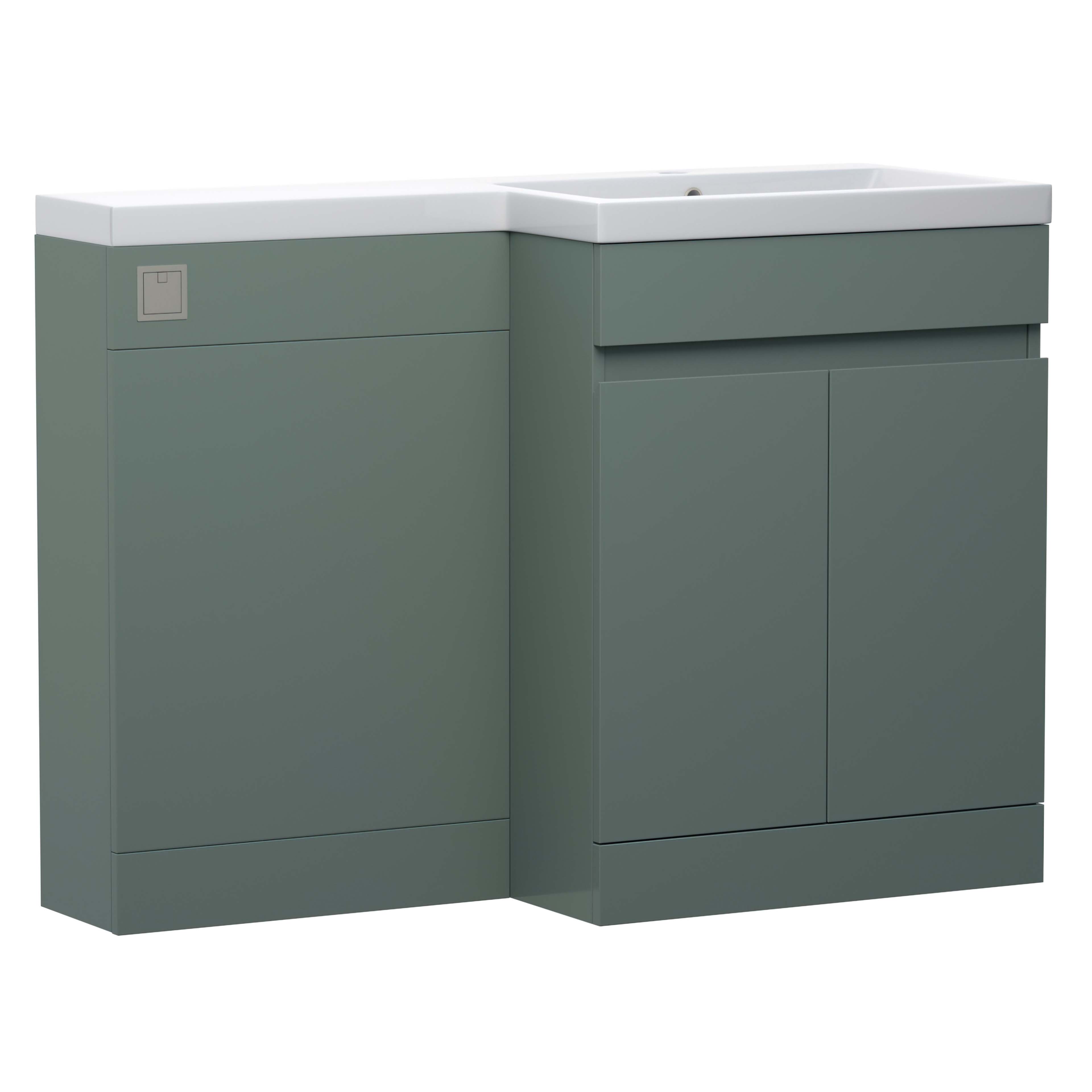 Dylan 1100mm Combination Basin & Toilet Unit - Matt Green