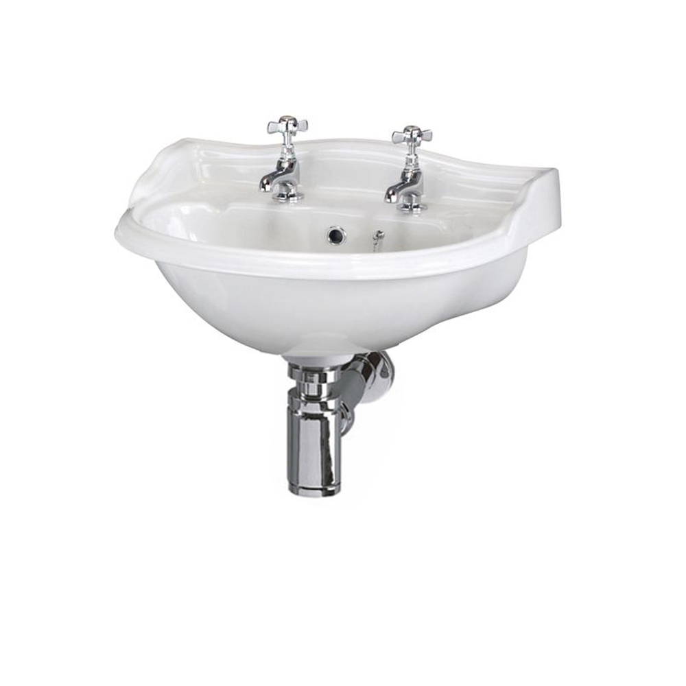 Butler & Rose Benedict 500mm Basin & Bottle Trap - 2 Tap Hole