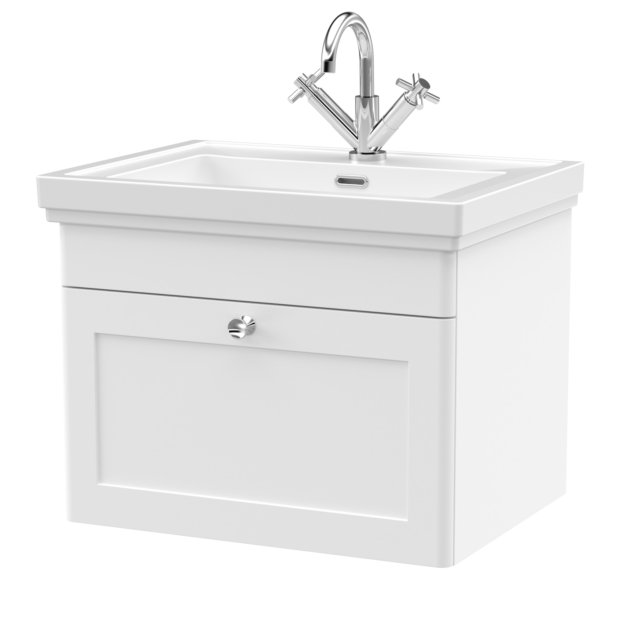 Butler & Rose Ophelia 600mm Wall Mounted 1 Drawer Vanity Unit & Basin