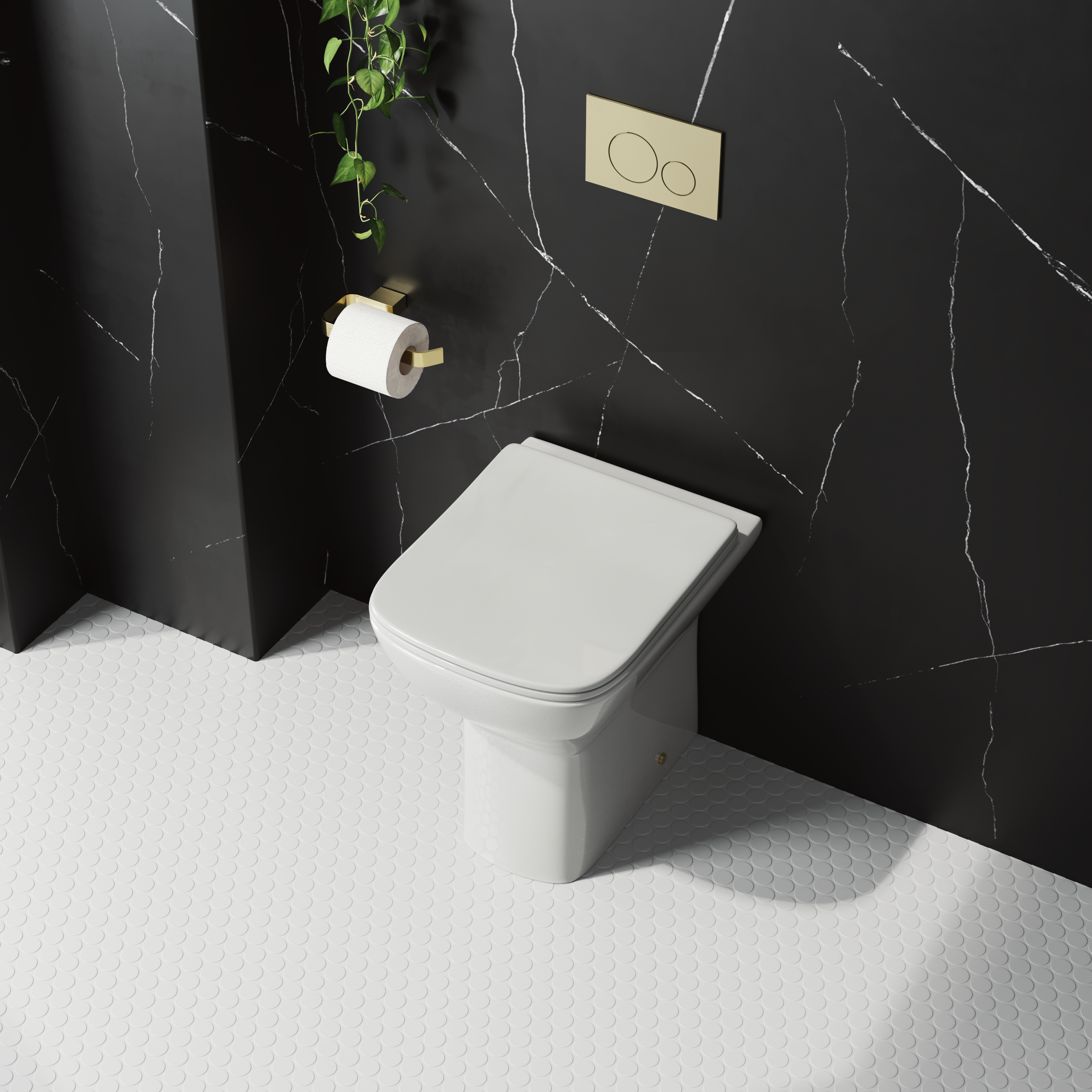 Harbour Alchemy Rimless Back To Wall Comfort Height Toilet & Soft Close Seat
