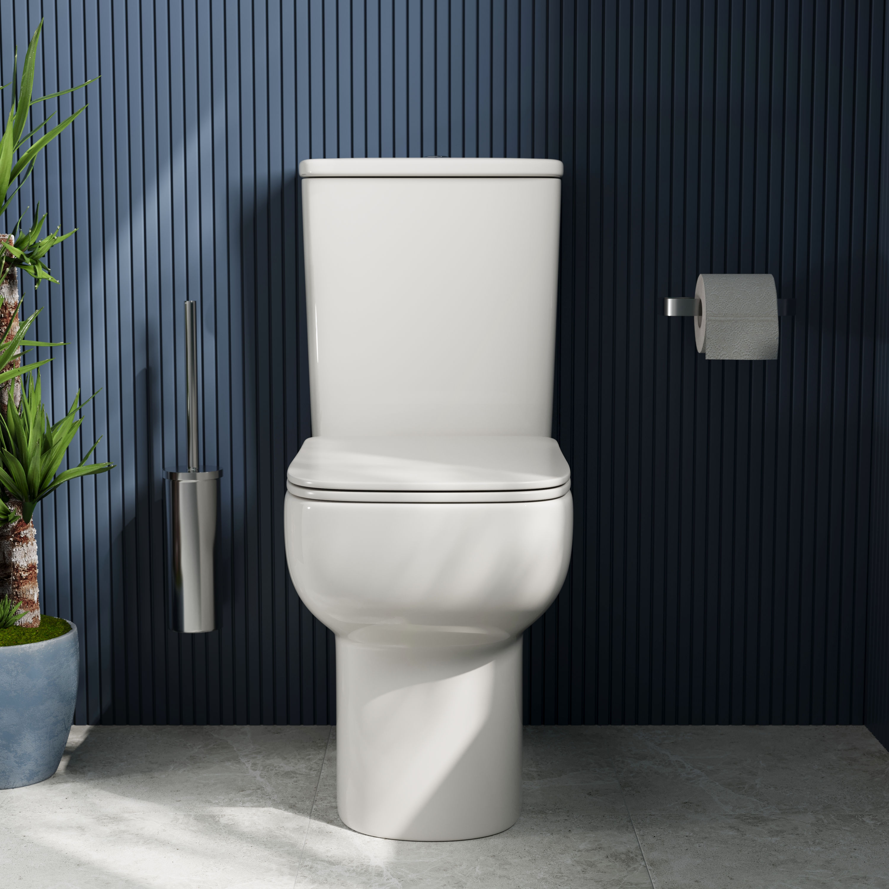 Harbour Icon Rimless Comfort Height Close Coupled Toilet & Soft Close Seat