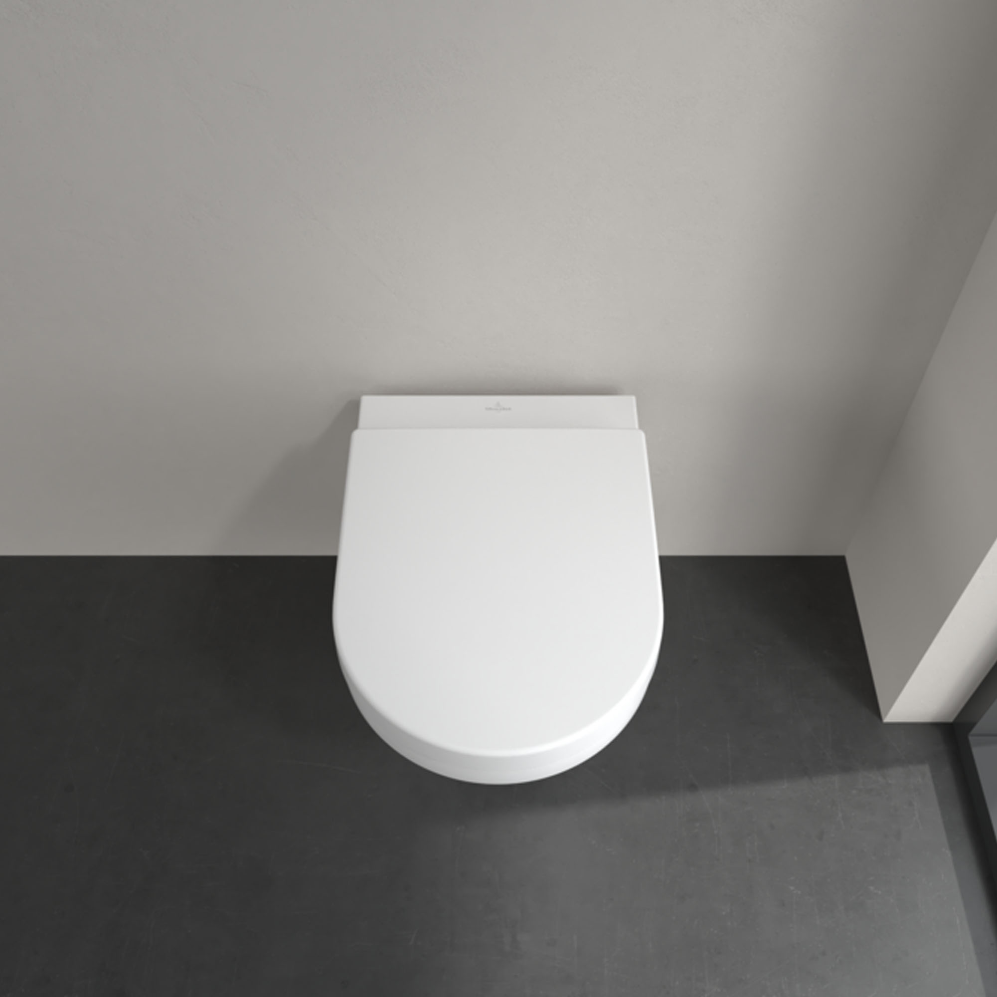 Villeroy & Boch Architectura TwistFlush Rimless Wall Mounted Toilet with Soft Close Toilet Seat 