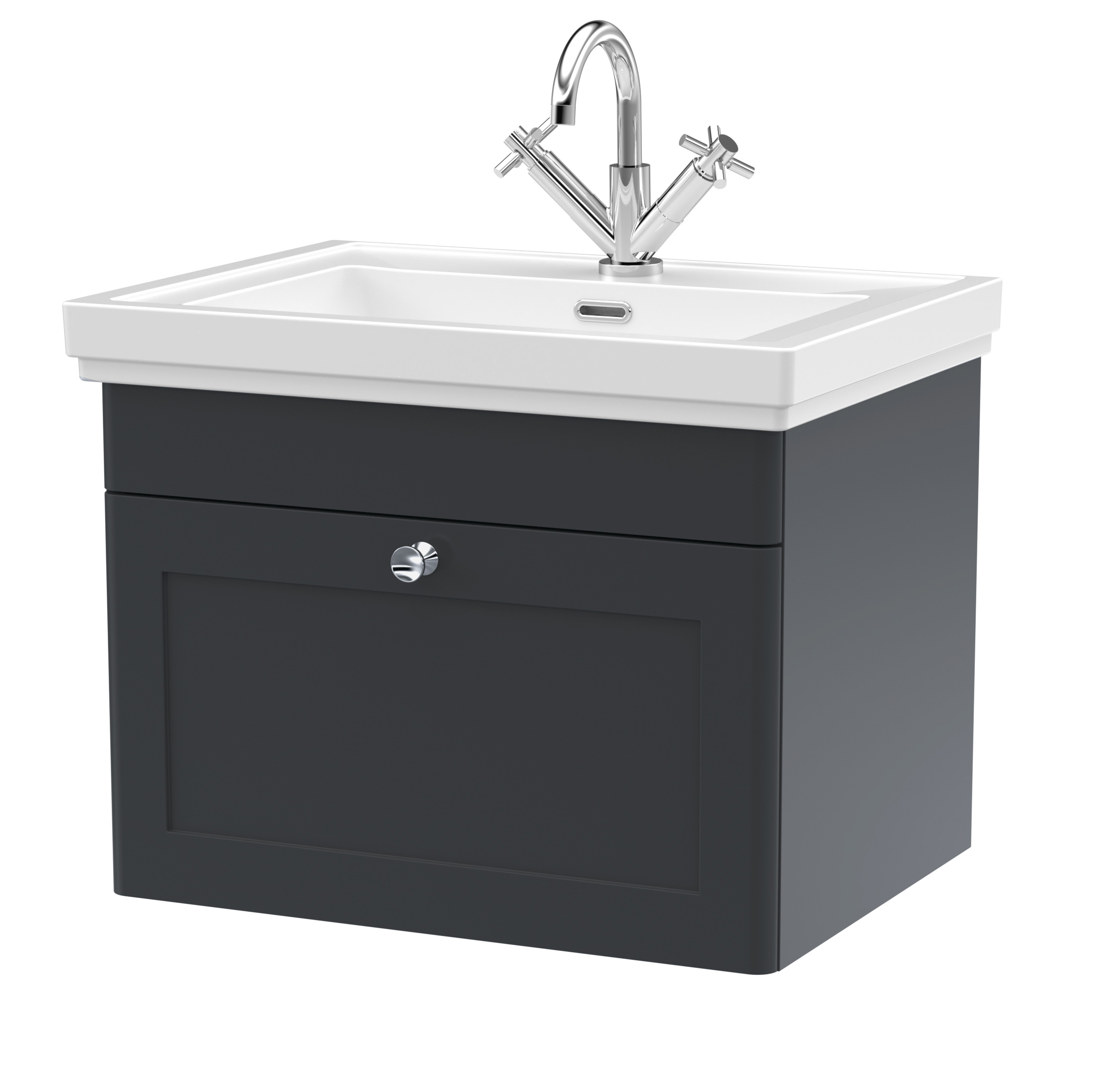 Butler & Rose Ophelia 600mm Wall Mounted 1 Drawer Vanity Unit & Basin