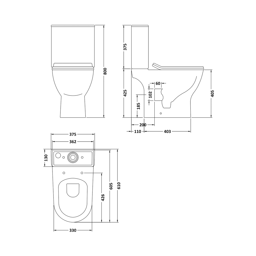 Harbour Acclaim Modern Bathroom Suite with Rimless Toilet