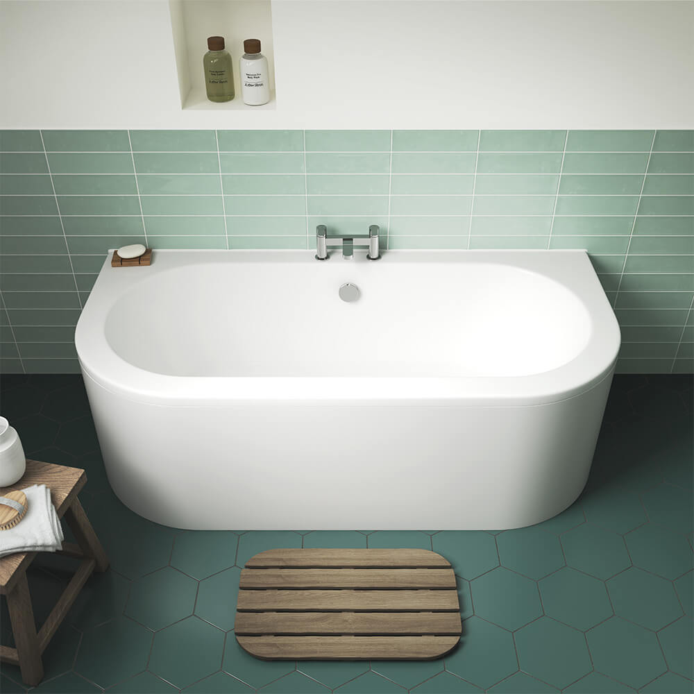 Marina Back to Wall Bath & Panel - 1700 x 750mm
