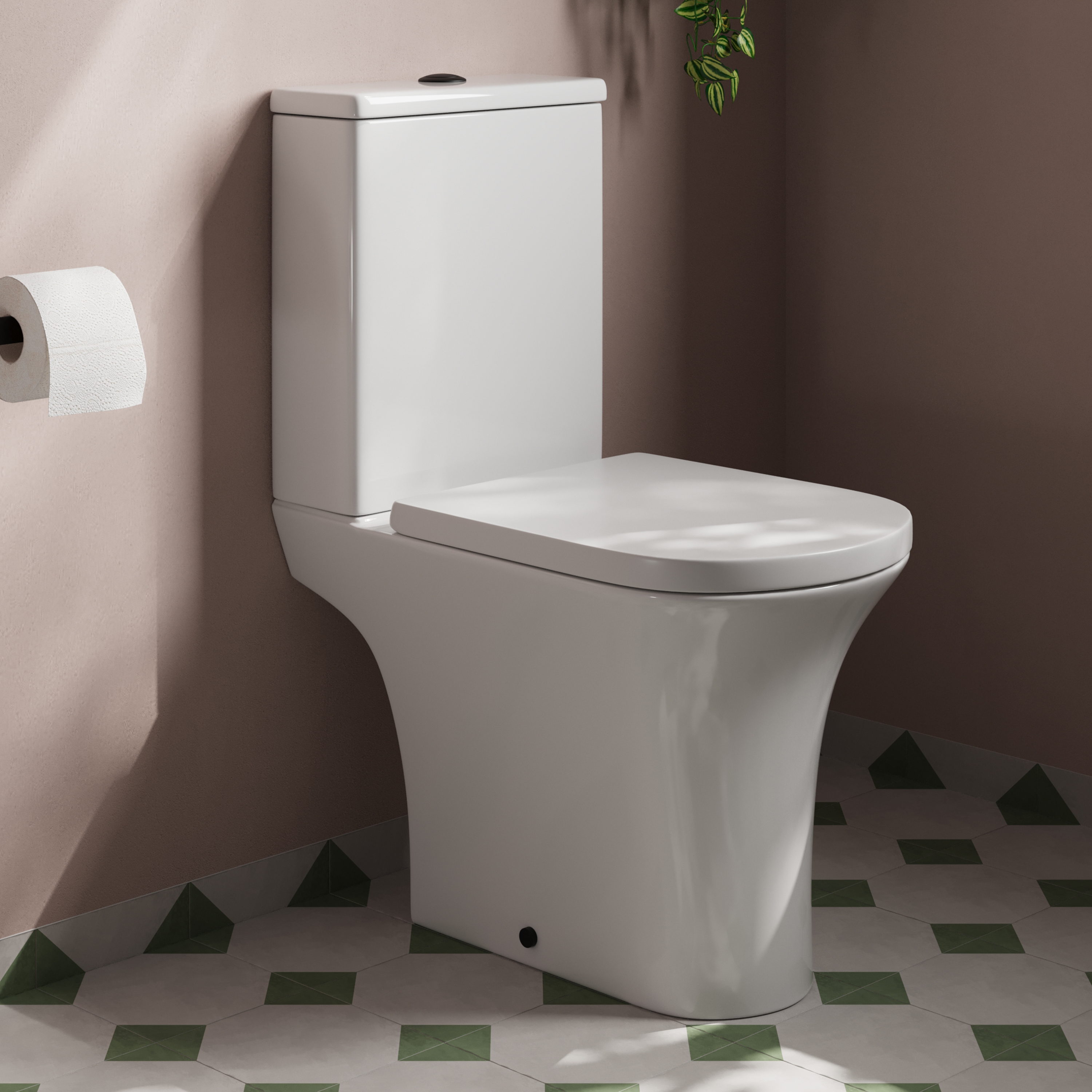 Lydia Rimless Close Coupled Toilet & Soft Close Seat