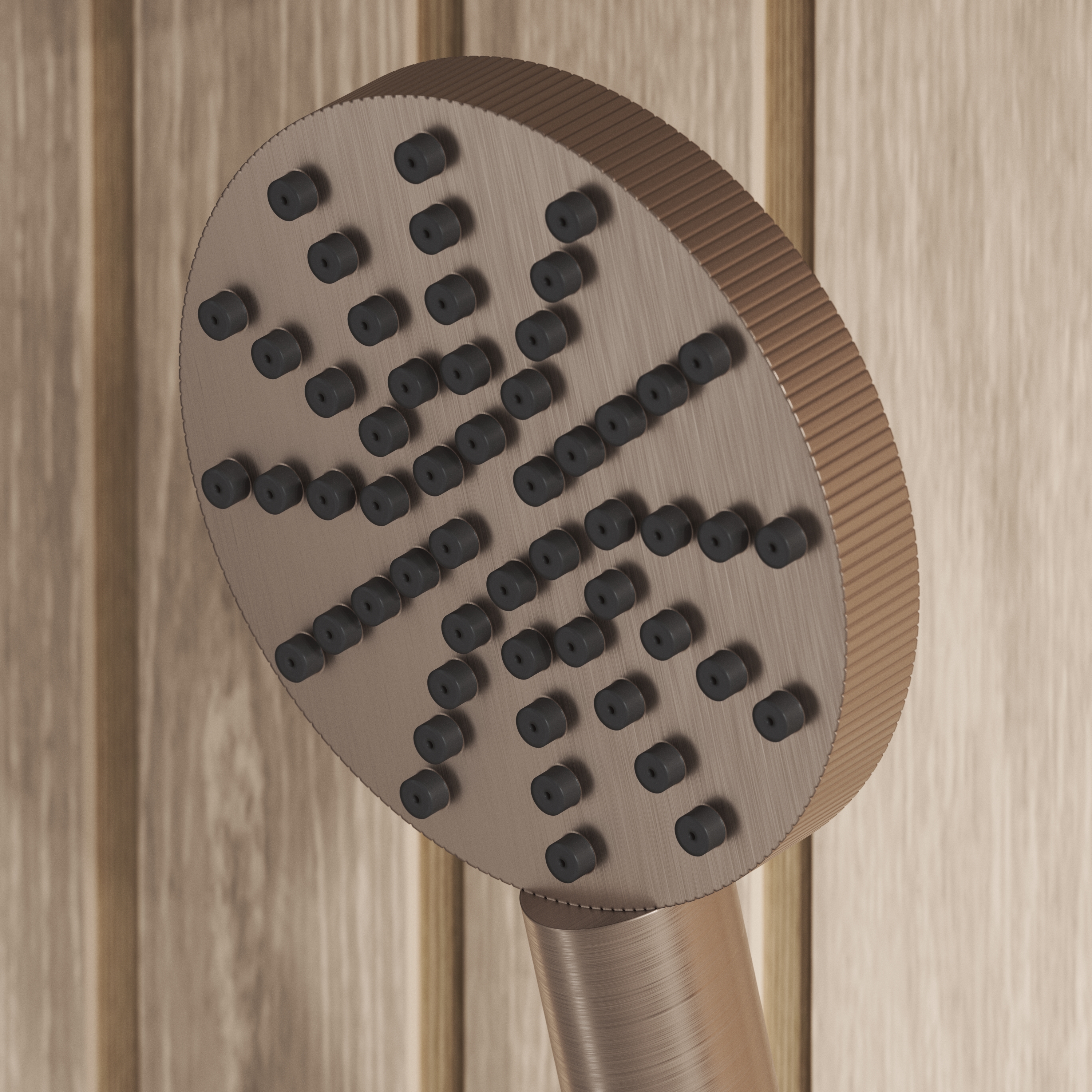 Core Fluted Slide Rail Shower Kit, Handset & Hose with Integrated Elbow