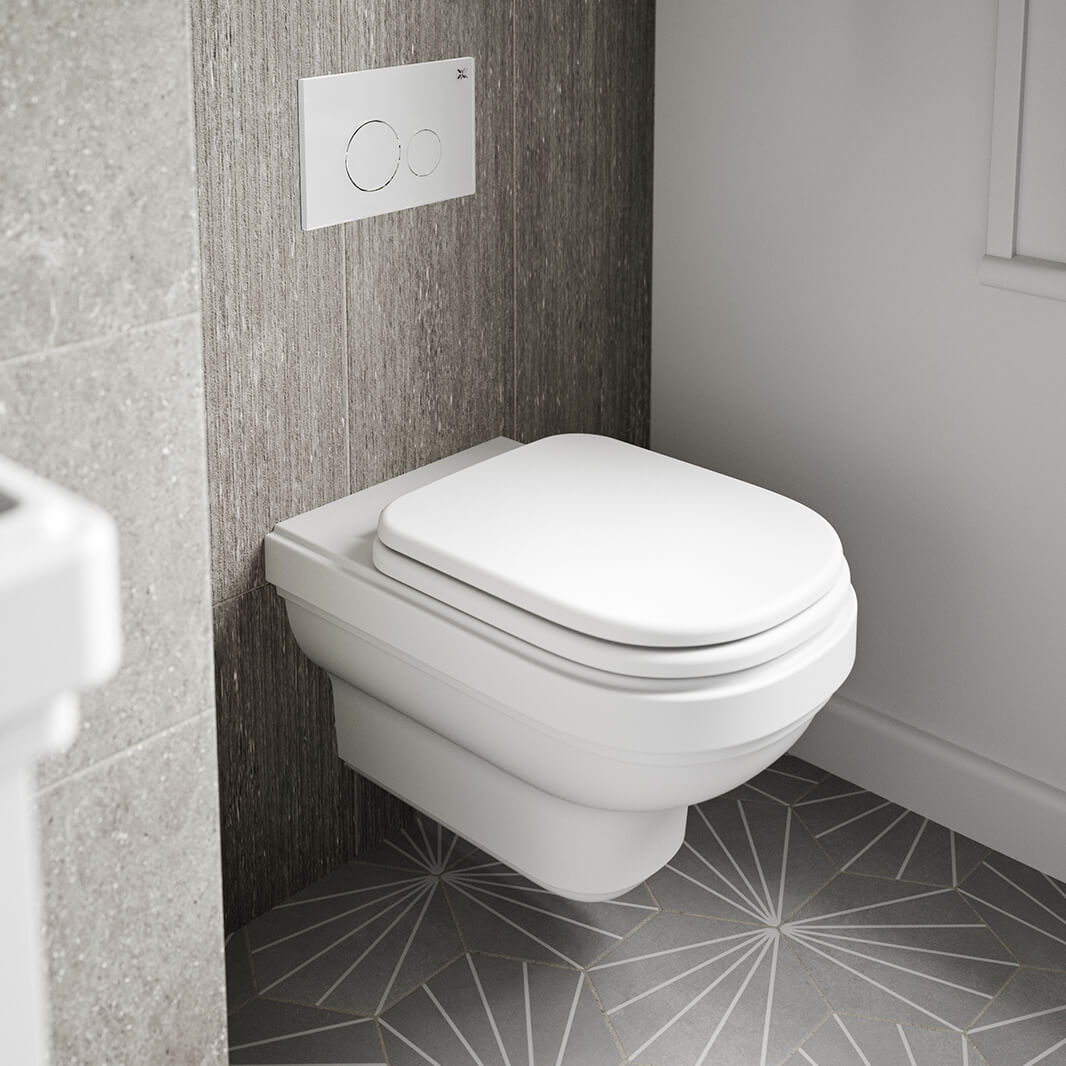 Burlington Riviera Wall Hung Toilet with Soft Close Seat