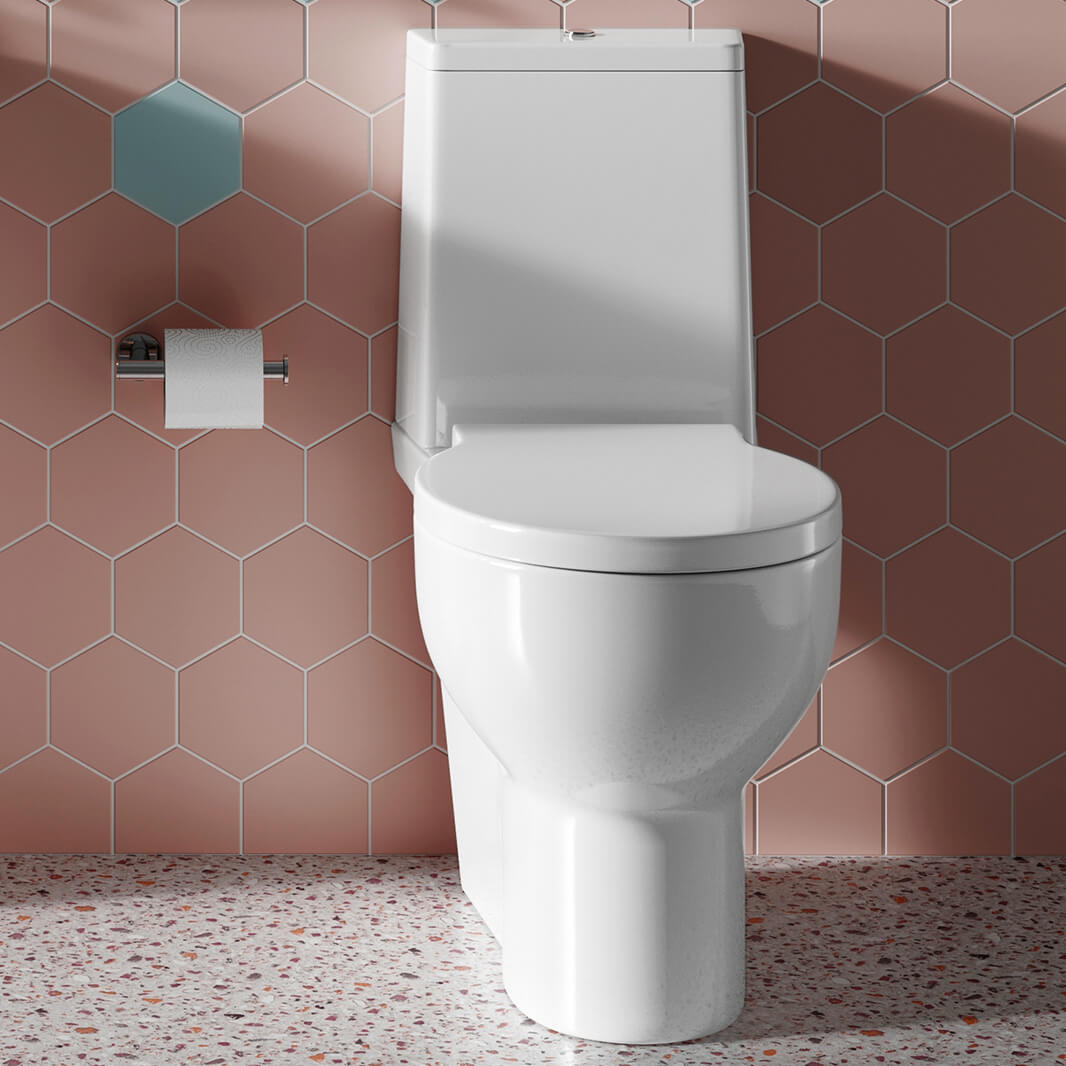 Britton Bathrooms Trim Close Coupled Toilet with Soft Close Seat