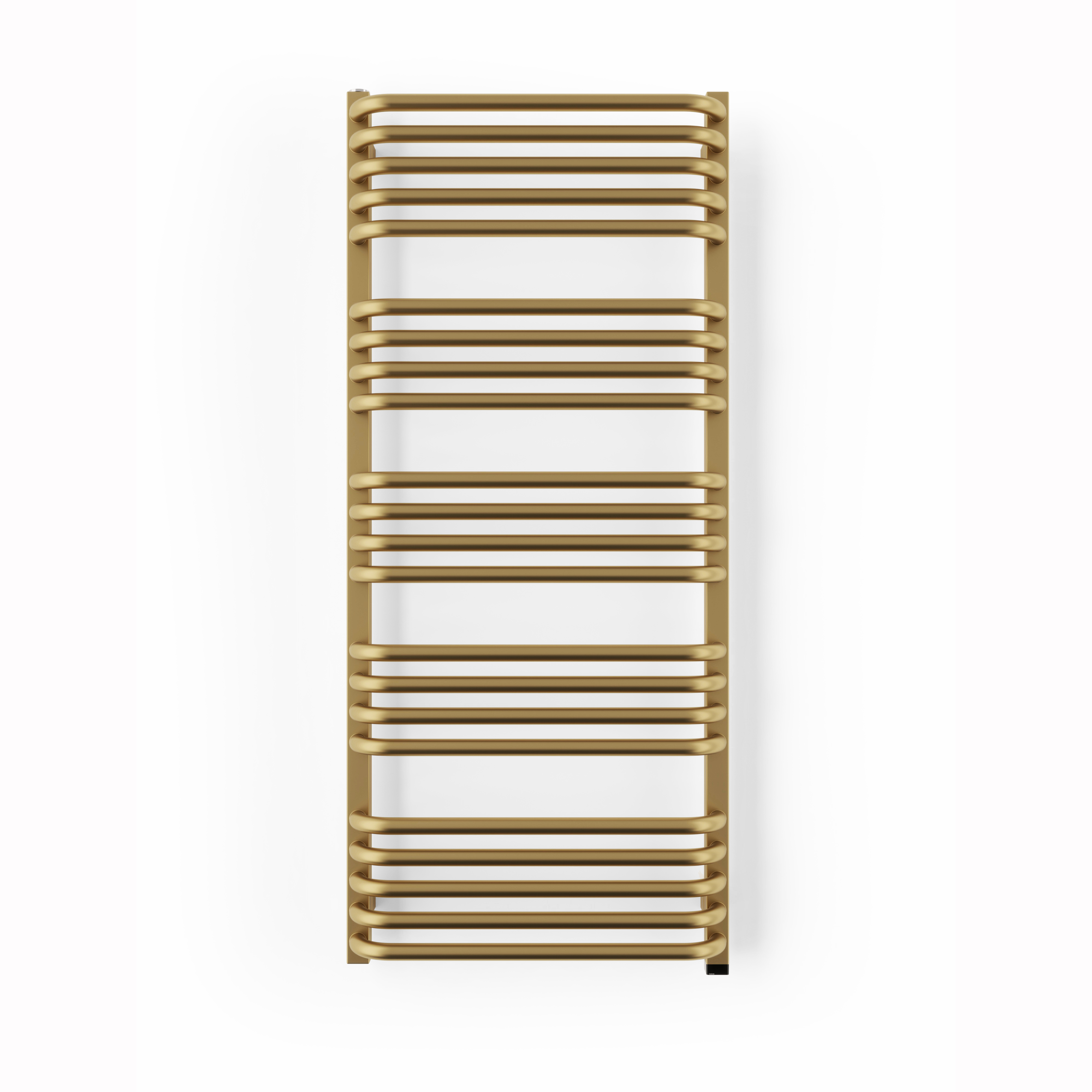 Terma Alex One Electric Heated Towel Rail with Heating Element - Brushed Brass - 1140 x 500mm