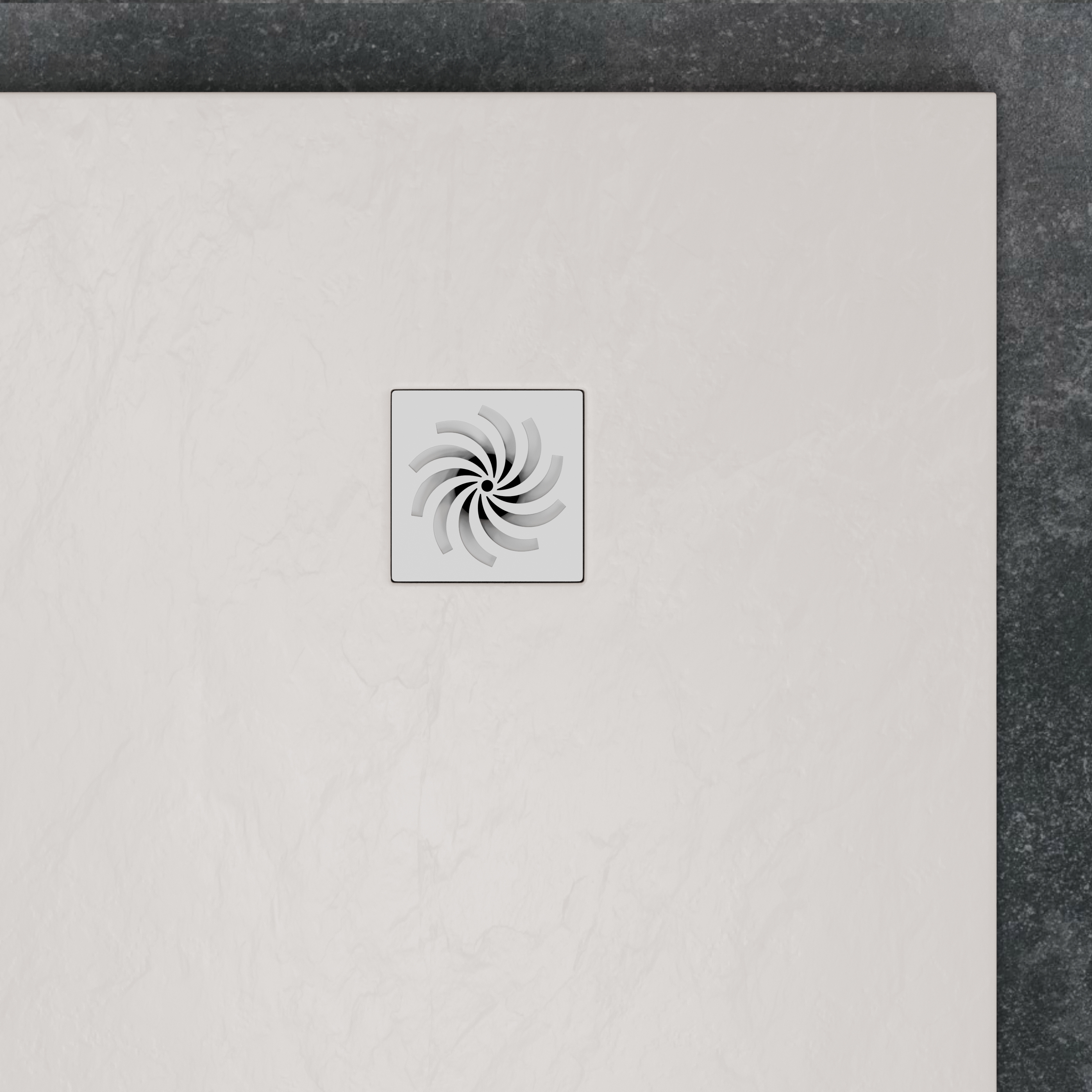 Drench Naturals White Thin Slate-Effect Rectangular Shower Tray - 11 Sizes