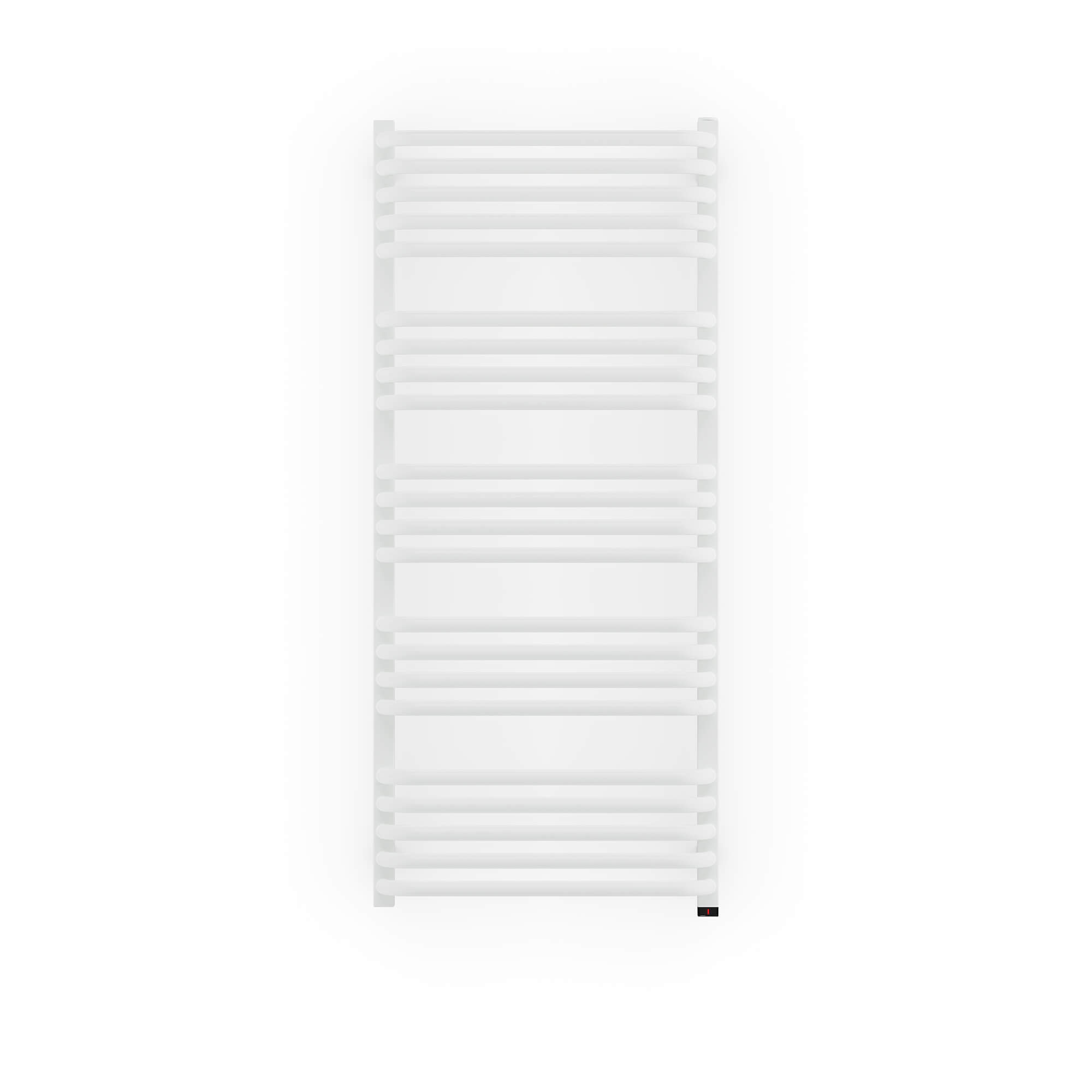 Terma Alex One Electric Heated Towel Rail with Heating Element - Traffic White - 1140 x 500mm