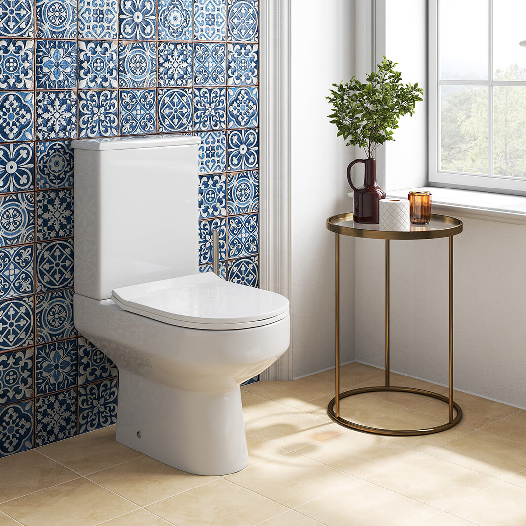 Karina Rimless Close Coupled Toilet with Soft Close Seat