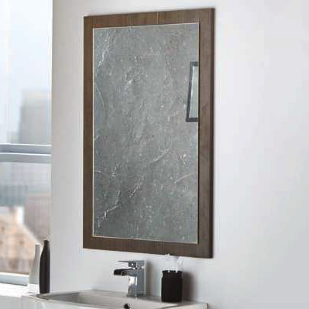 Harbour Mirror with Dark Oak Frame - 900 x 600mm