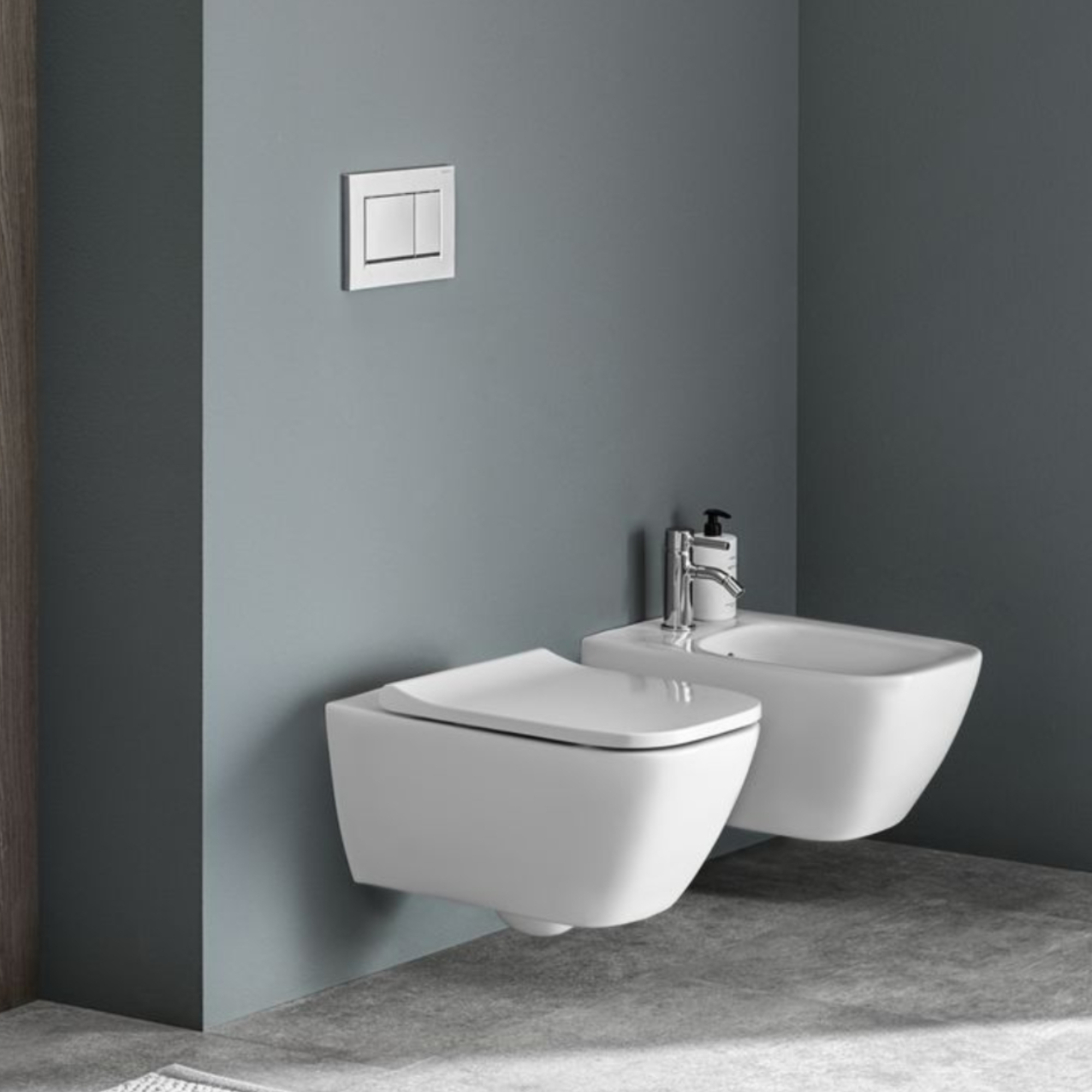 Geberit Smyle Rimless Wall Hung Pan & Soft Close Seat
