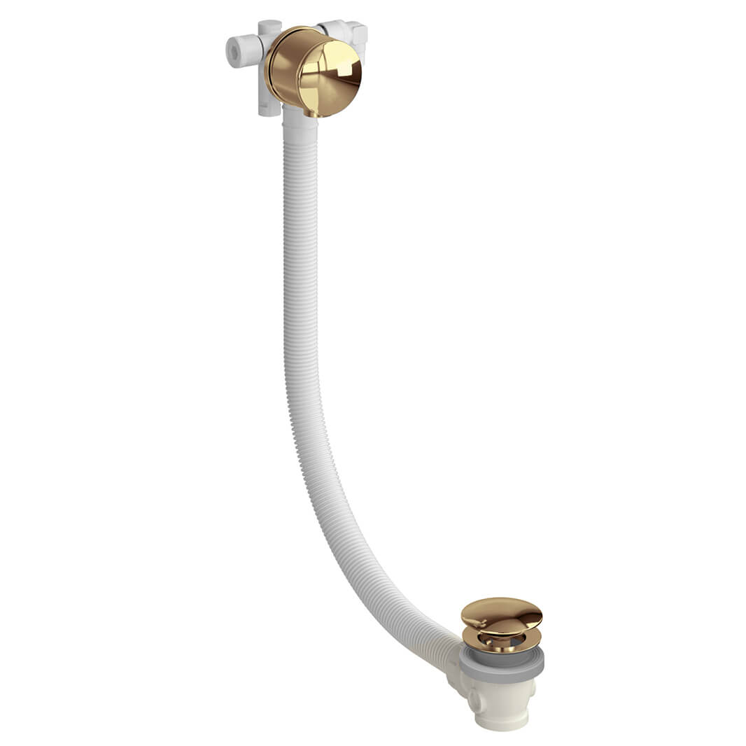 Burlington Riviera Overflow Bath Filler with Click Clack Waste