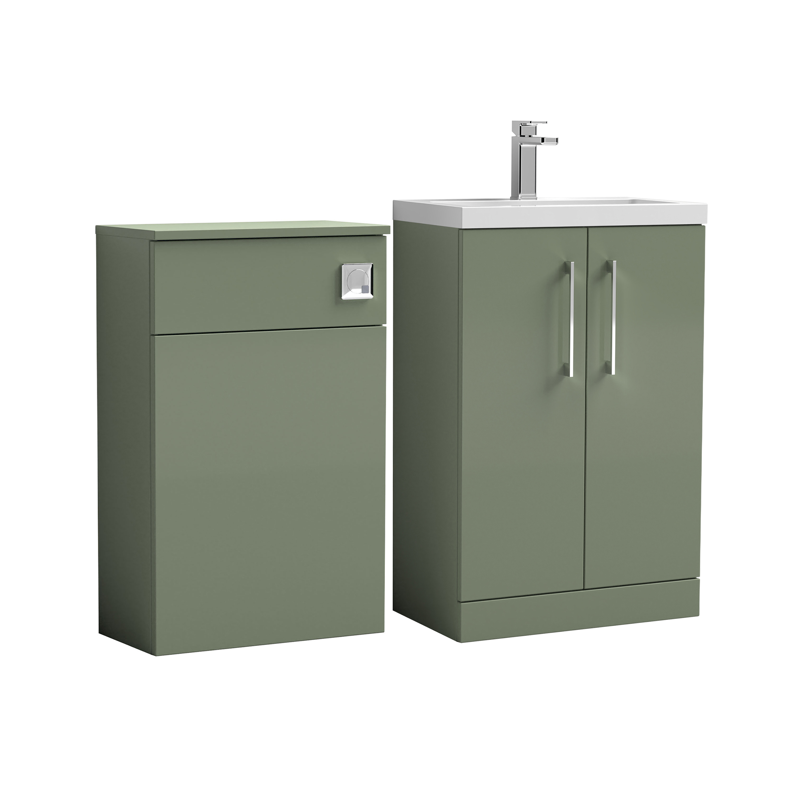 Erin 1000mm 2 Door Combination Basin & Toilet Unit
