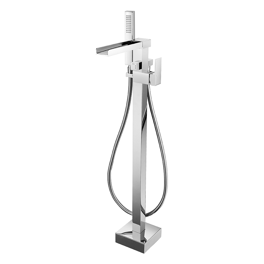 Vellamo Reve Waterfall Floor Mounted Bath Shower Mixer Tap