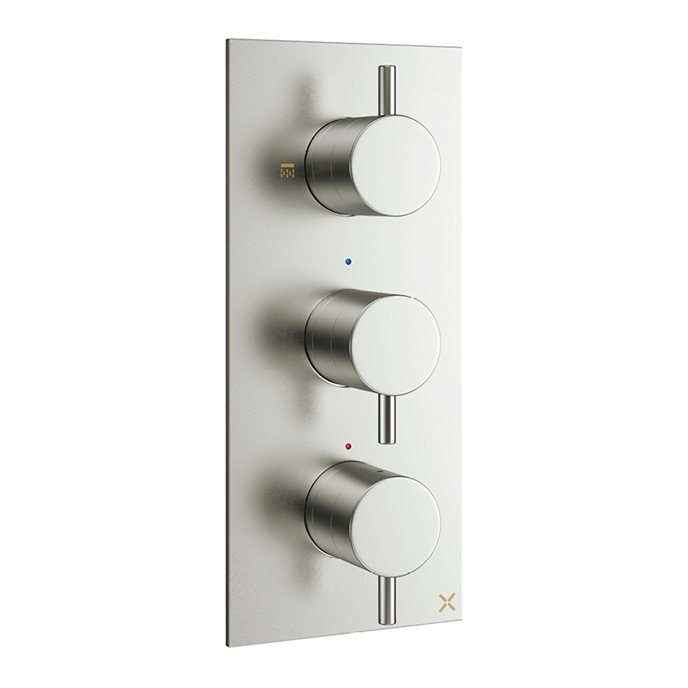 Crosswater MPRO 2 Outlet Concealed Thermostatic Shower Valve (3 Handles)