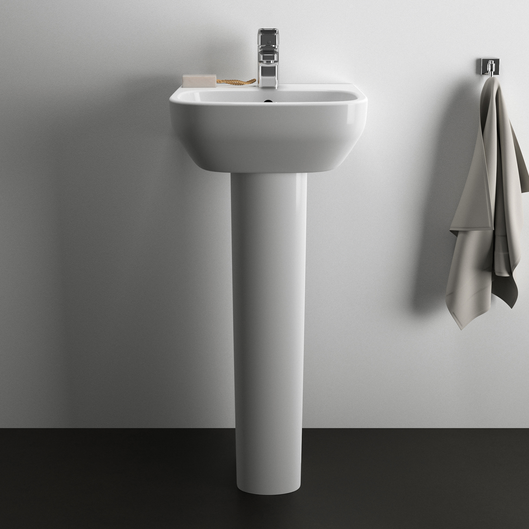 Ideal Standard i.life A Cloakroom Basin & Pedestal