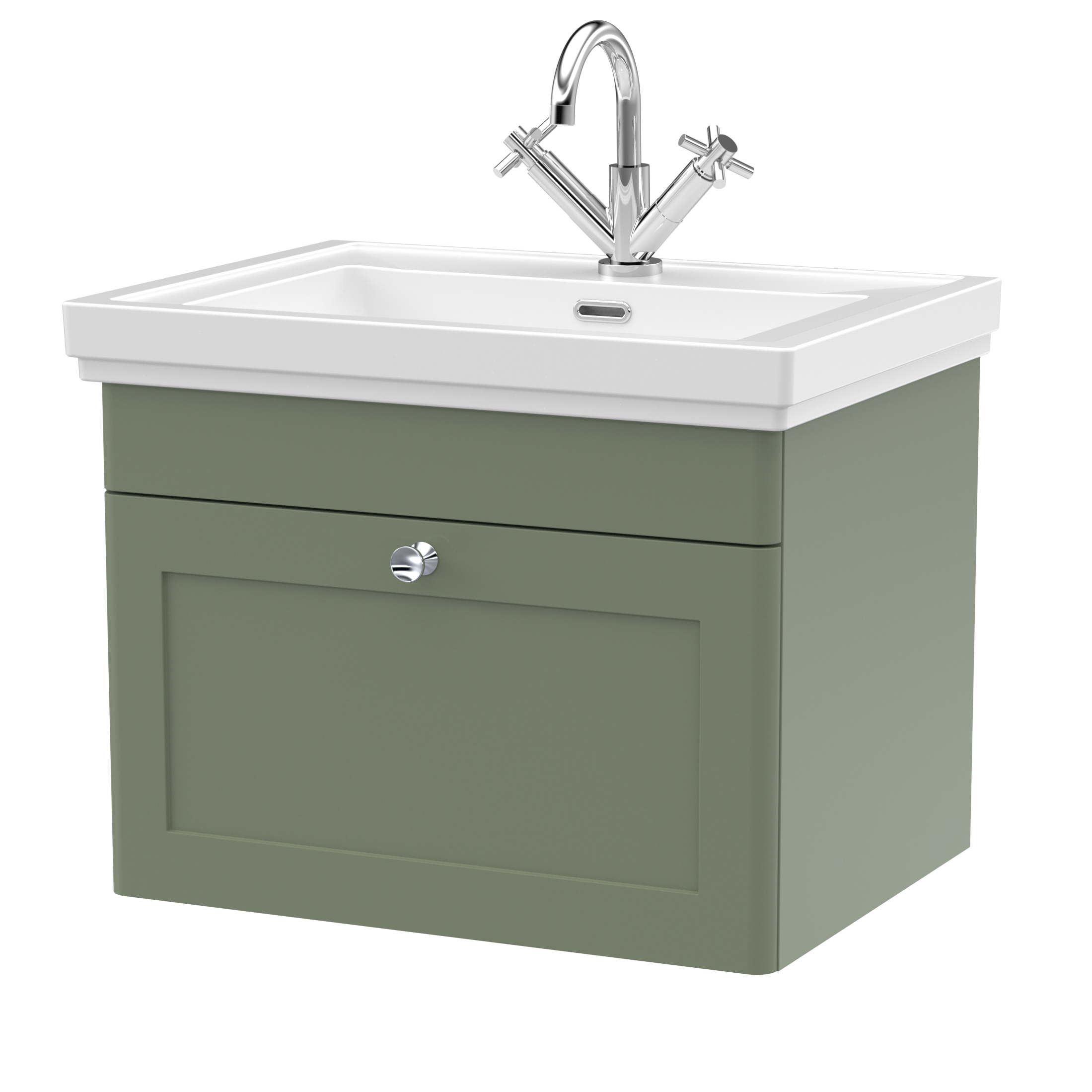 Butler & Rose Ophelia 600mm Wall Mounted 1 Drawer Vanity Unit & Basin