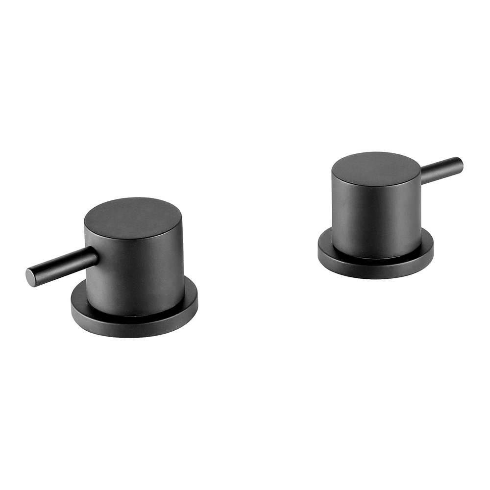 VOS Deck Mounted Panel On/Off Valves - Matt Black
