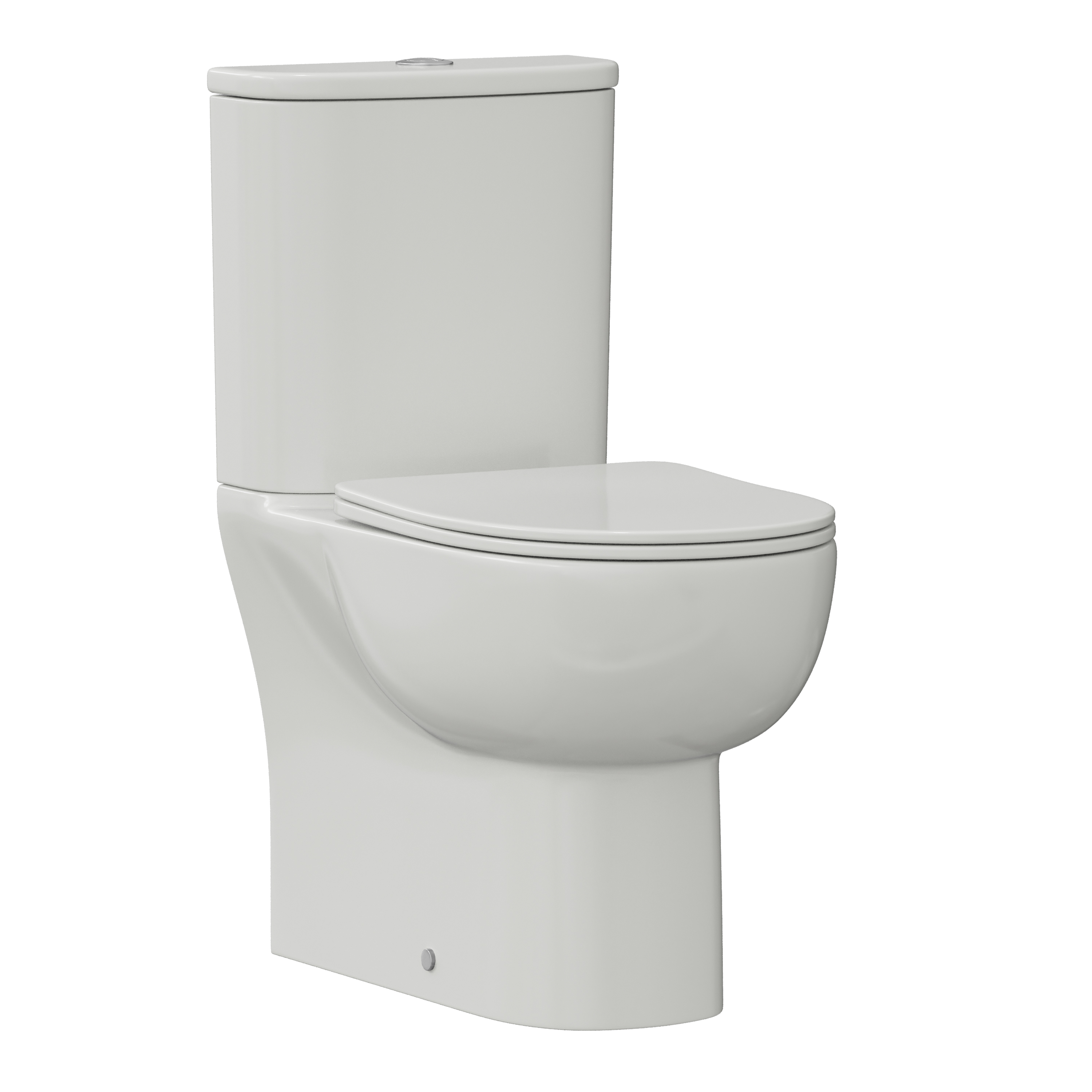Harbour Serenity Rimless Back To Wall Close Coupled Toilet with Soft Close Seat