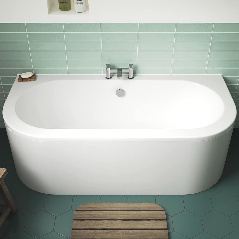 Marina Back to Wall Bath & Panel - 1700 x 750mm