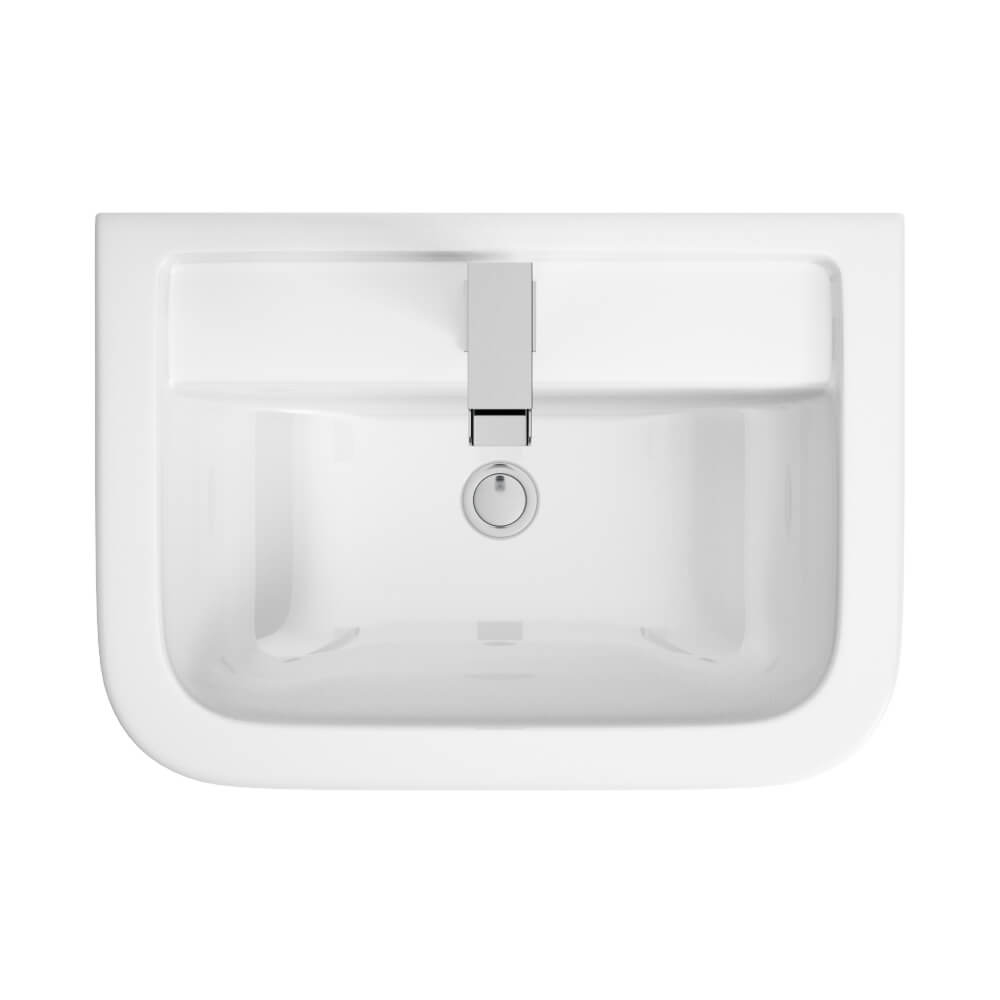 Harbour Icon 550mm 1 Tap Hole Basin & Semi Pedestal