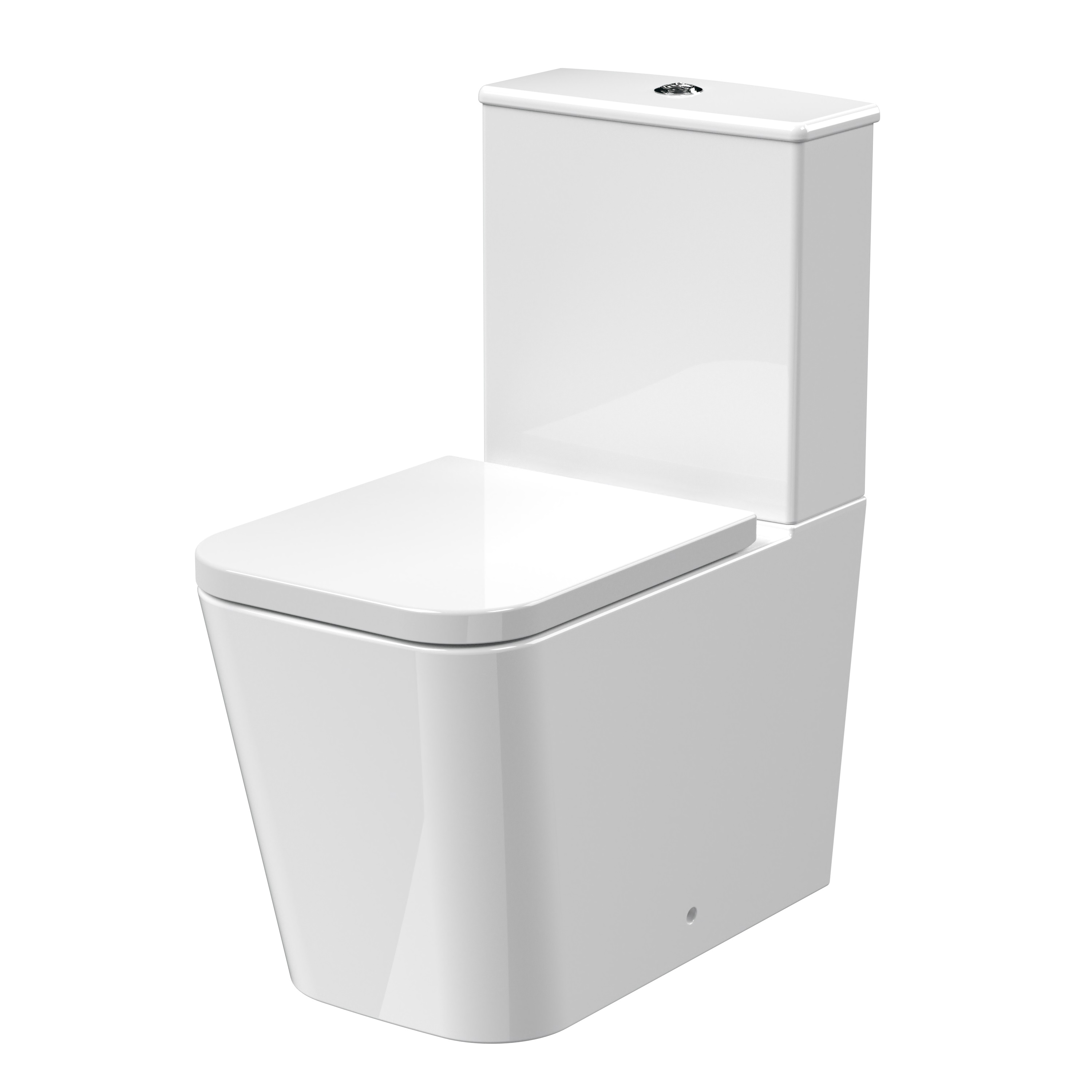 Emily Rimless Fully Back to Wall Close Coupled Toilet & Soft Close Seat
