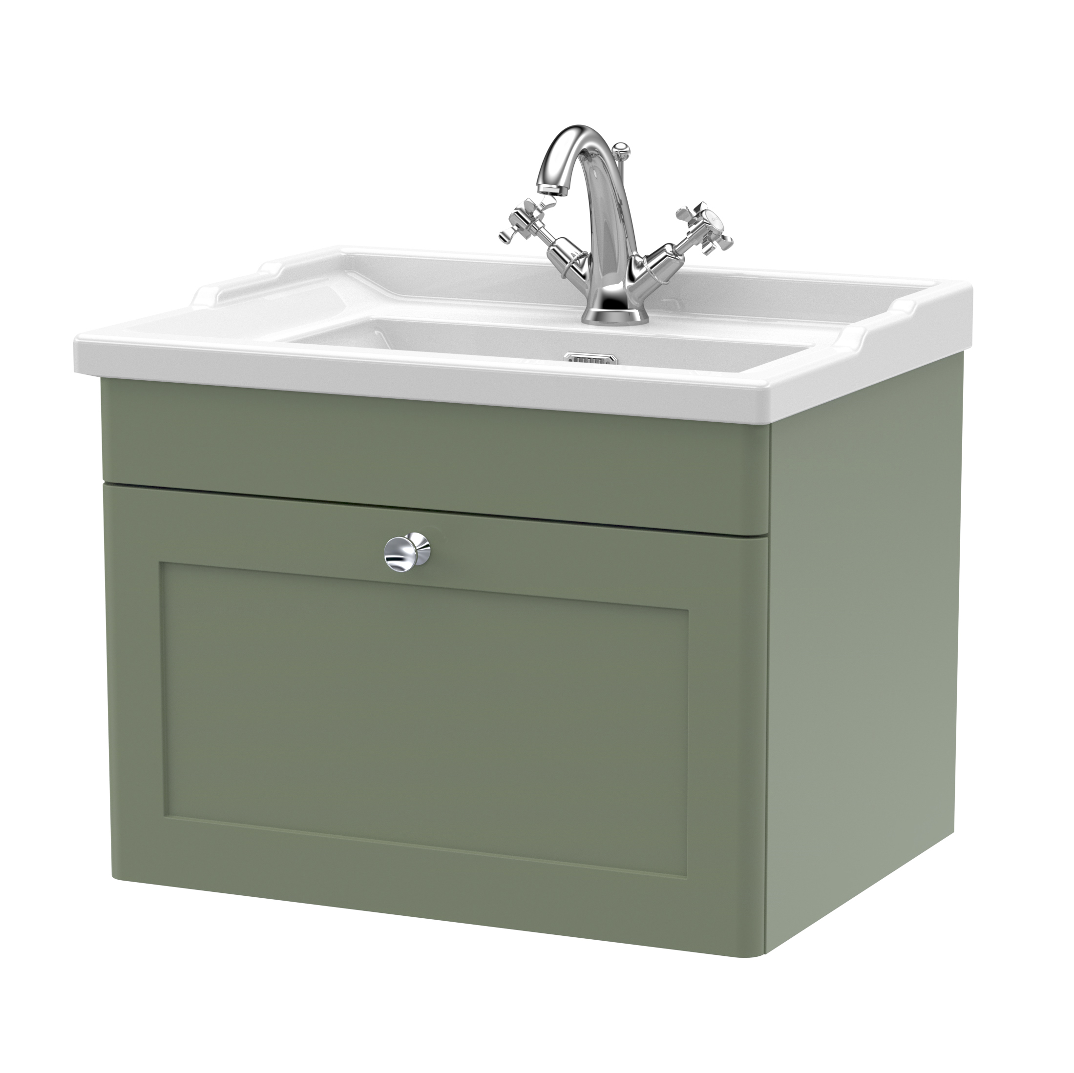 Butler & Rose Ophelia 600mm Wall Mounted 1 Drawer Vanity Unit & Basin